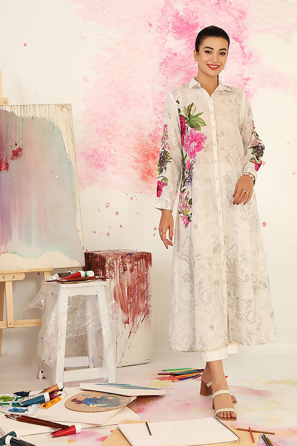 chinese dress ladies Printed Ladies Maxi Dress – Ellena main image 1