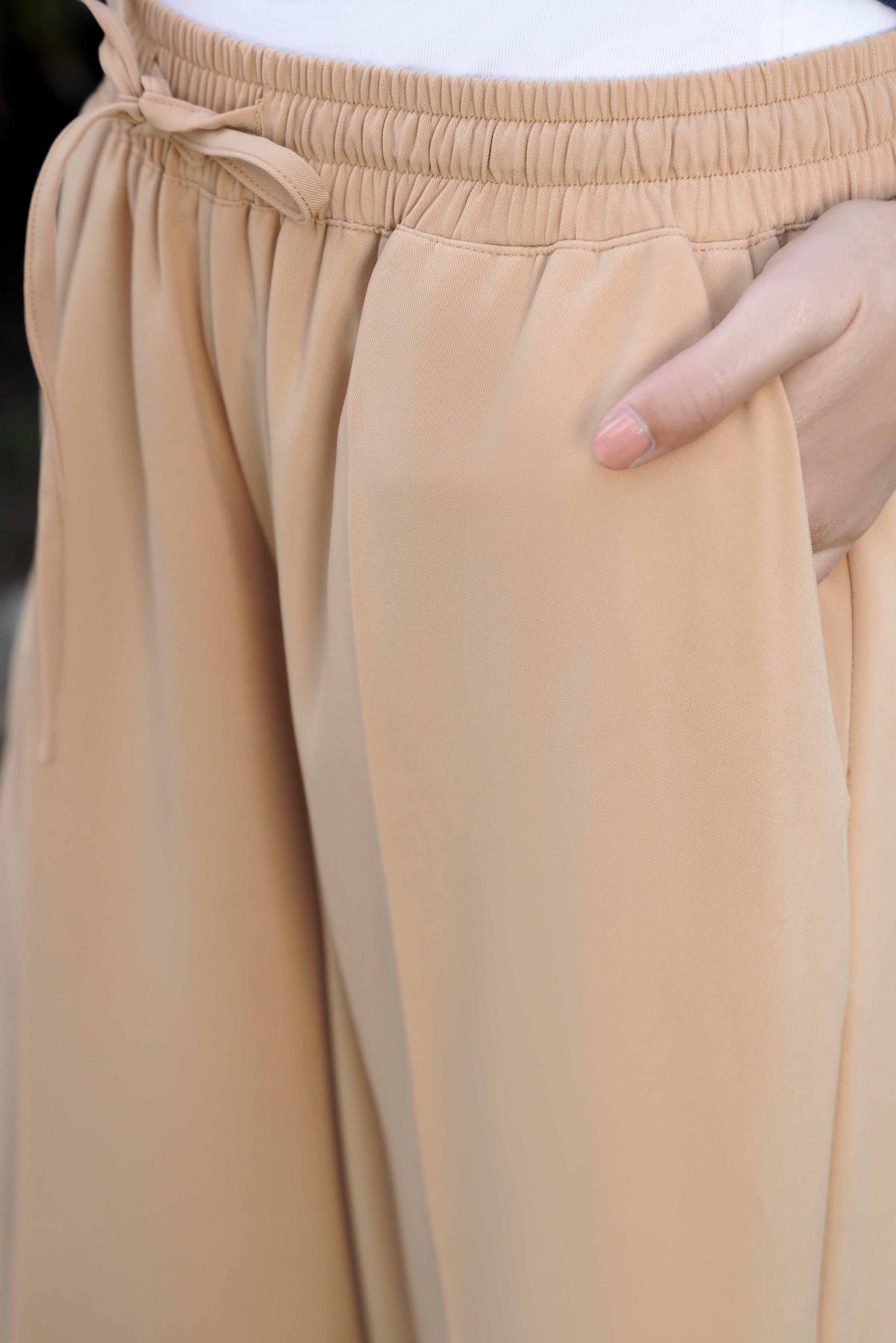 Dyed Pants-Beige