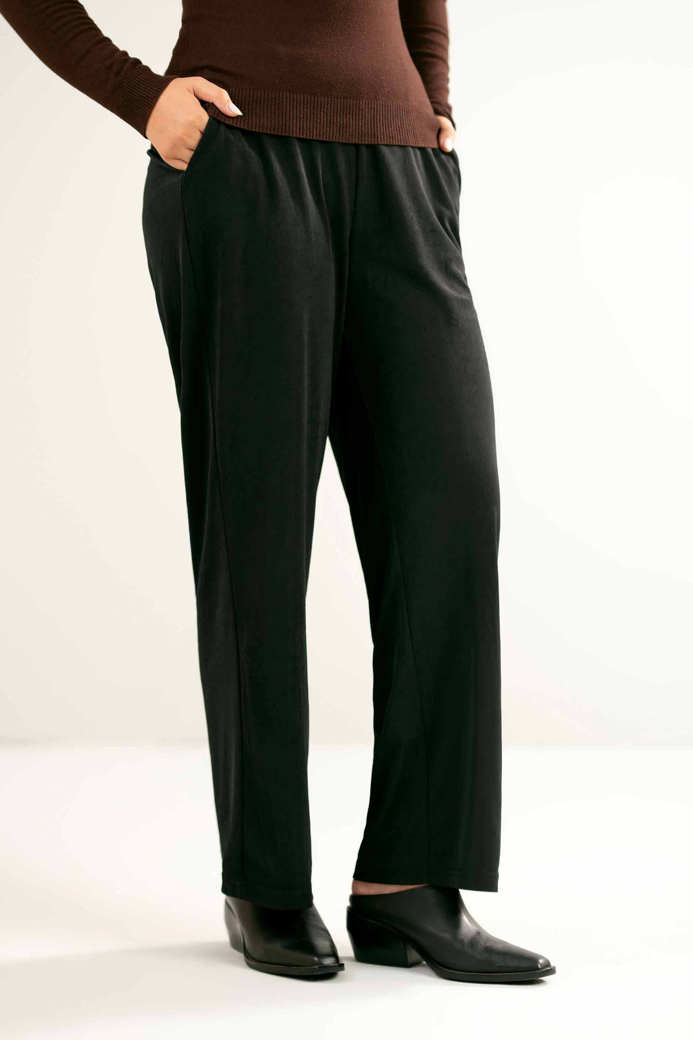 Black Women Pant-440470103 for Women - Pret Collection | Nishat | Shop Online