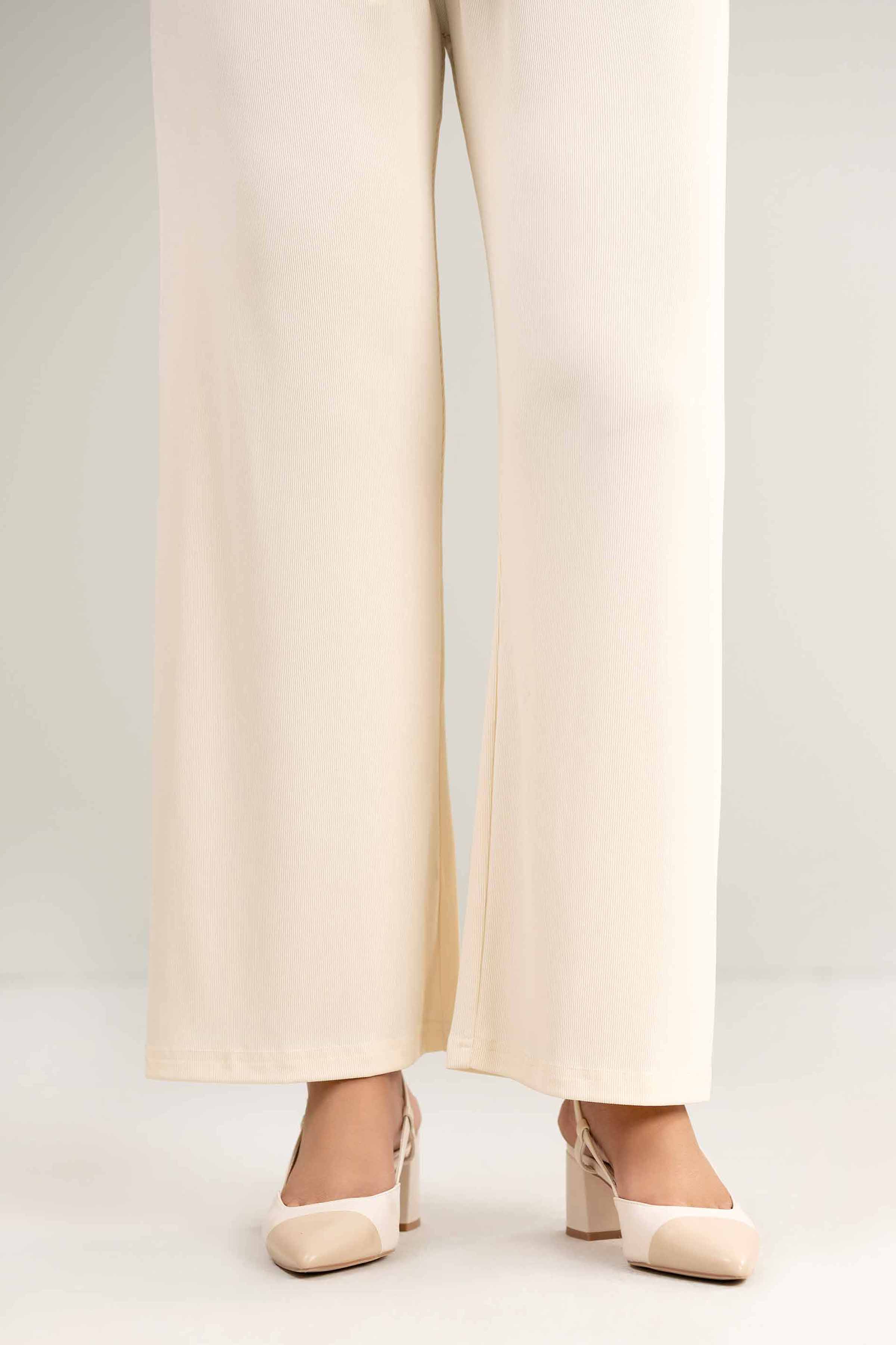 Off White Women Pant-440480107 for Women - Pret Collection | Nishat | Shop Online