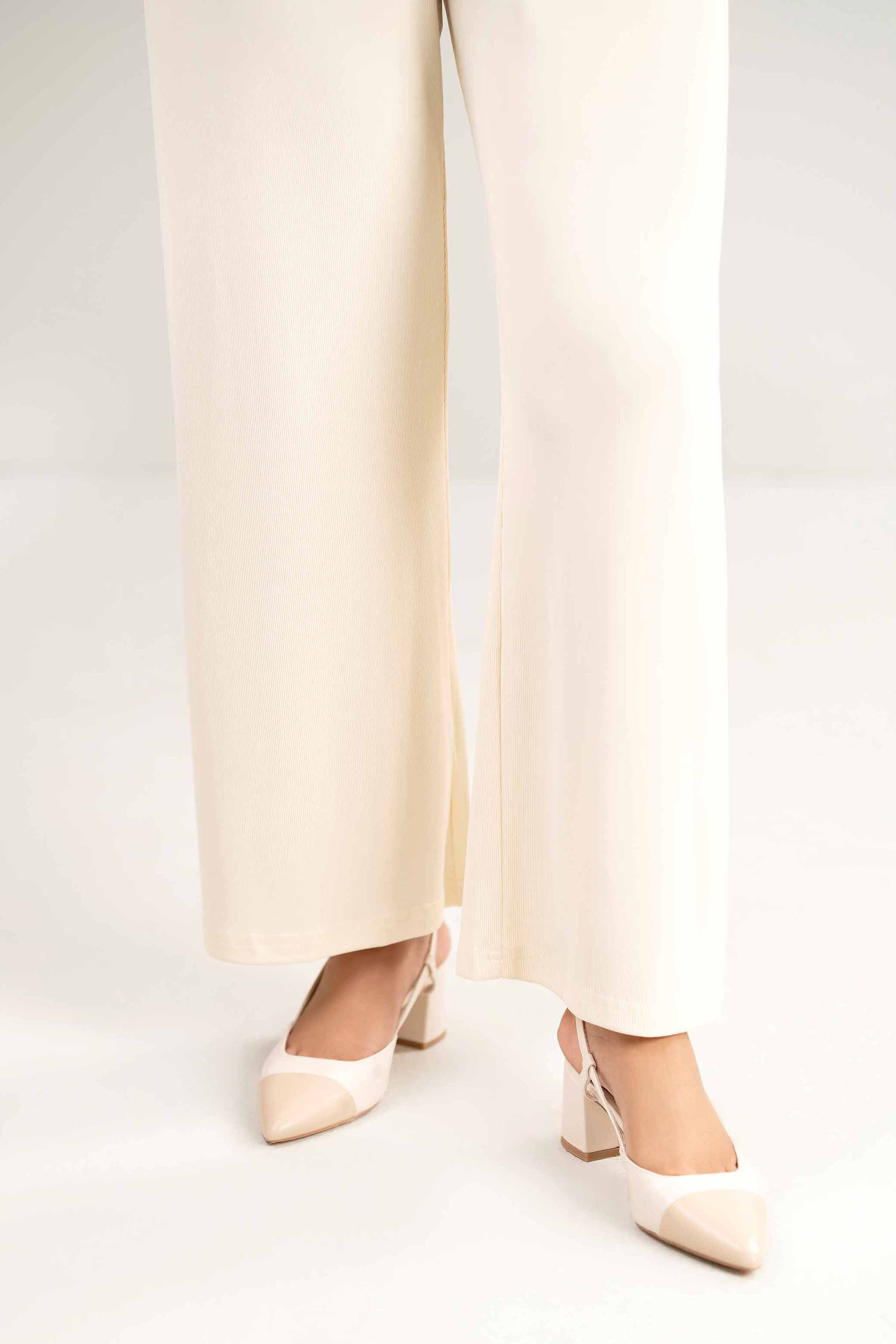 Off White Women Pant-440480107 for Women - Pret Collection | Nishat | Shop Online