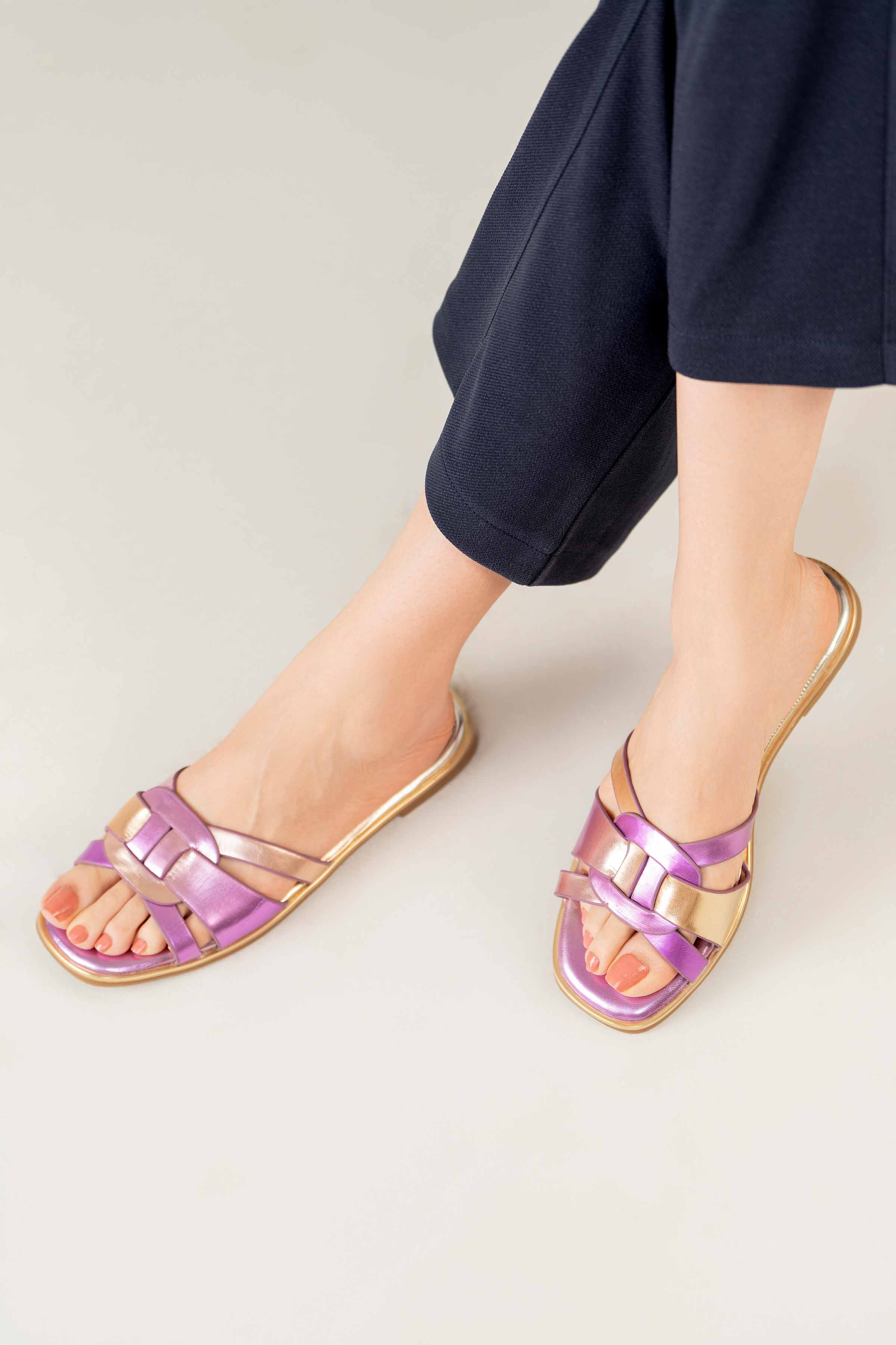 Purple Chappal-440582908 for Women - Fashion Collection | Nishat | Shop Online