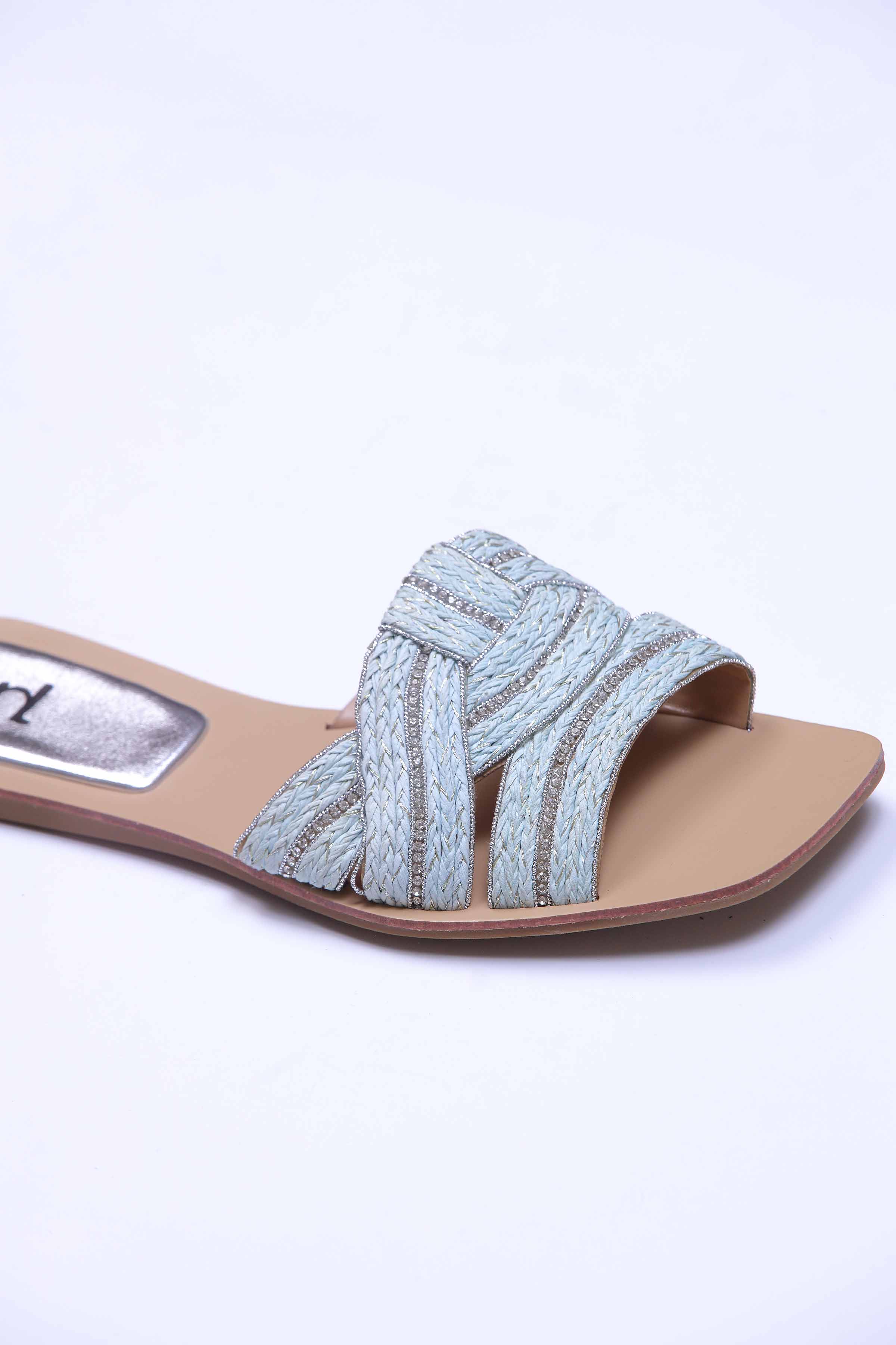 Blue Chappal-440642908 for Women - Fashion Collection | Nishat | Shop Online