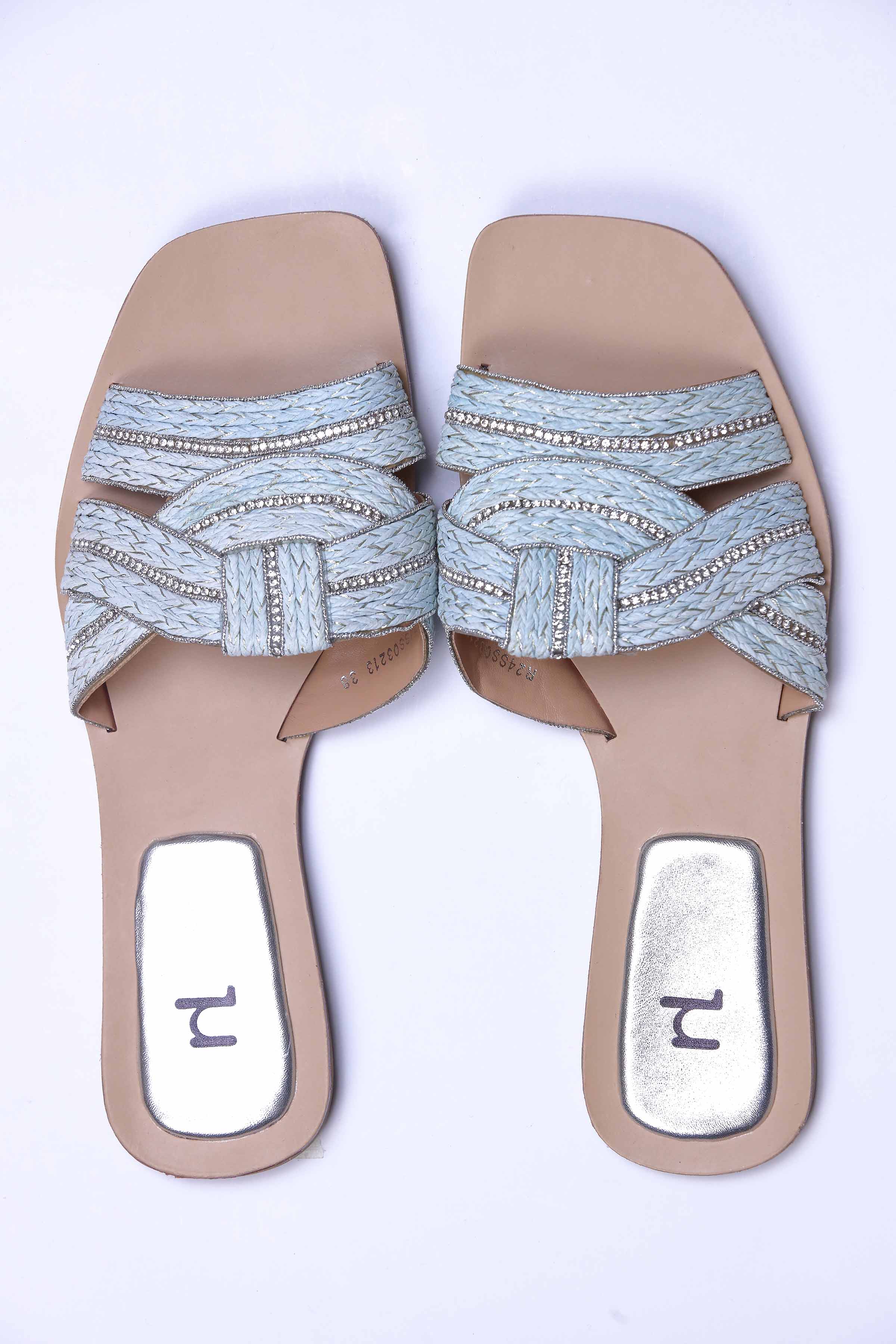 Blue Chappal-440642908 for Women - Fashion Collection | Nishat | Shop Online