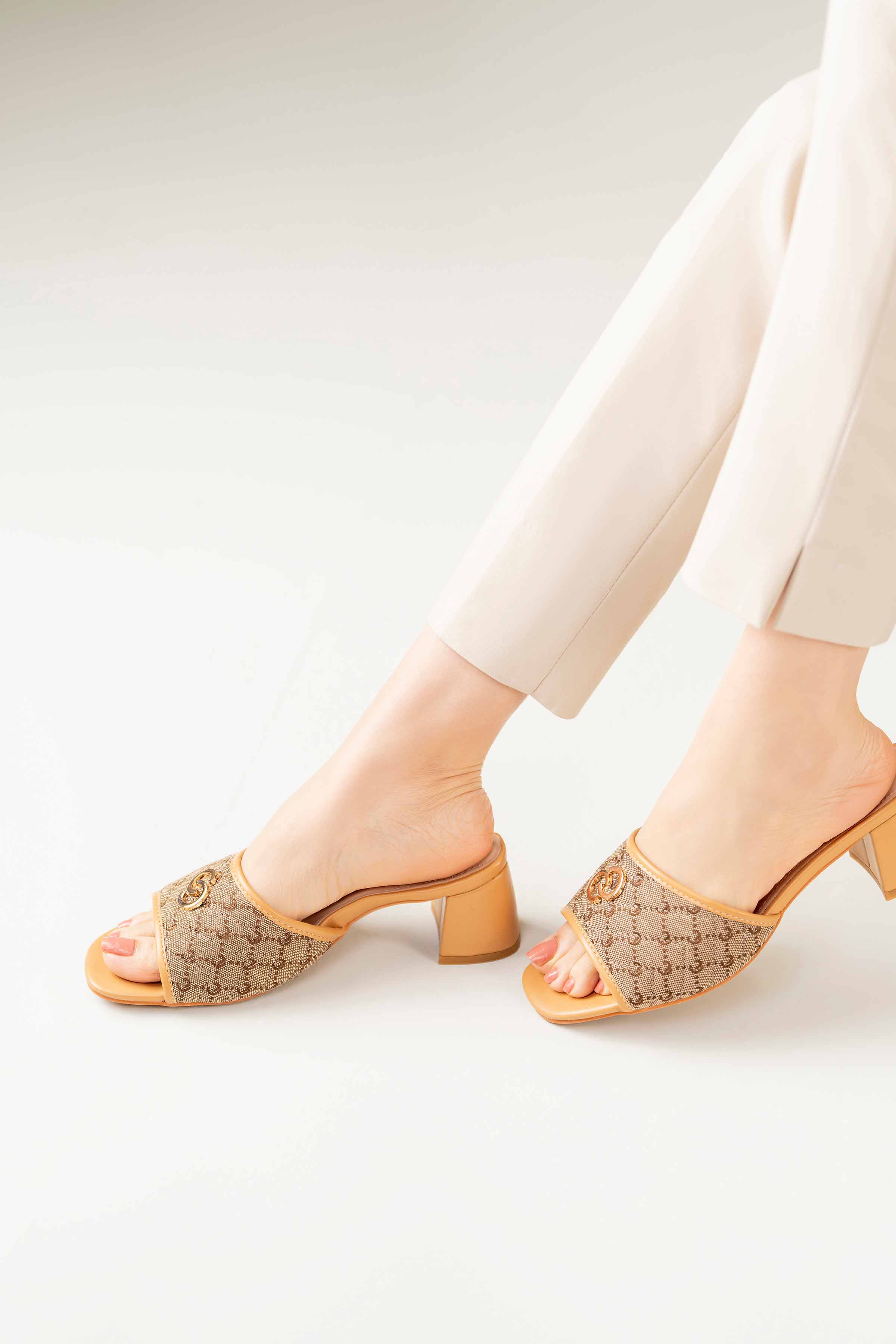 Beige Block Heels-440672918 for Women - Fashion Collection | Nishat | Shop Online