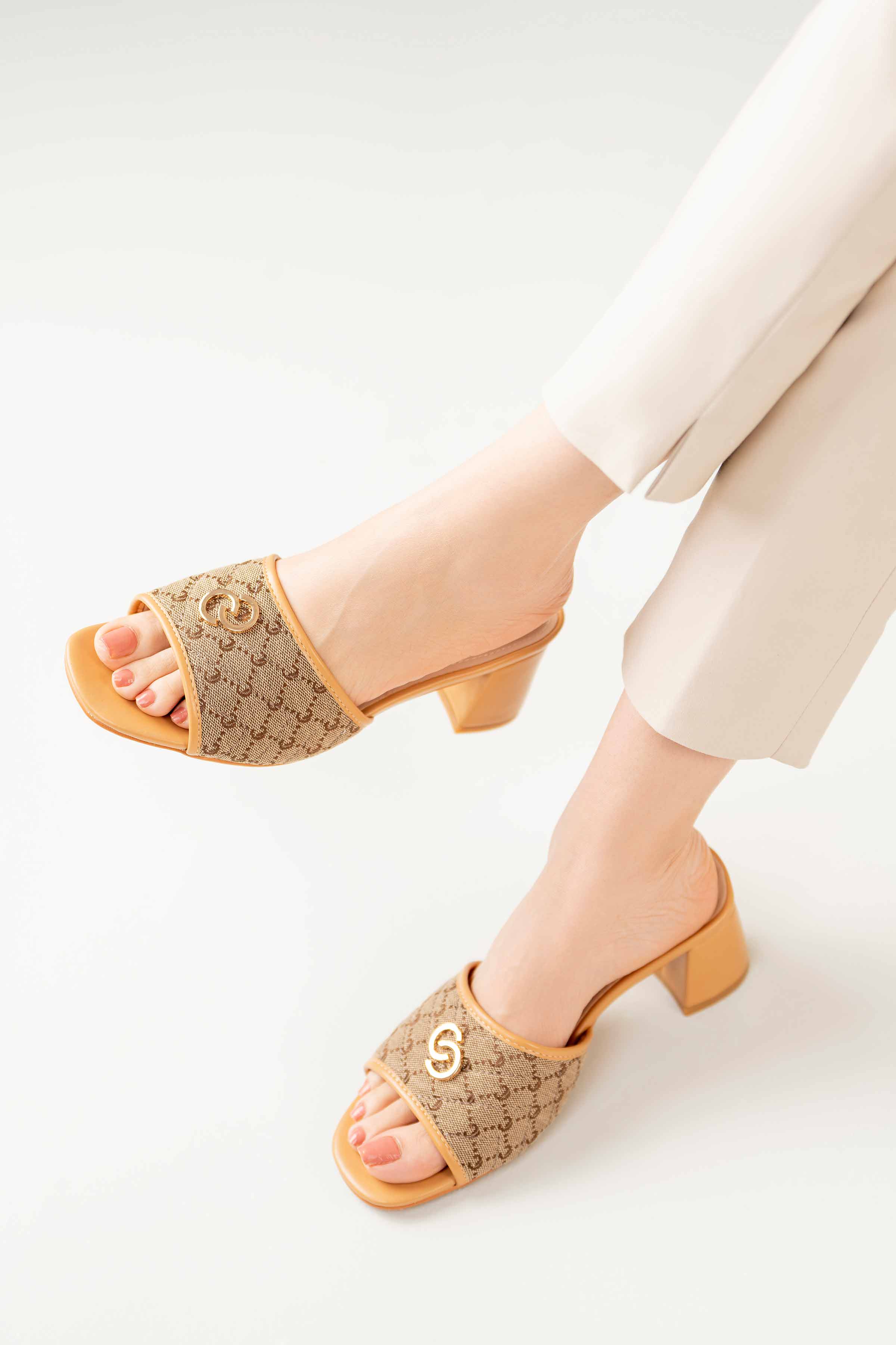 Beige Block Heels-440672918 for Women - Fashion Collection | Nishat | Shop Online