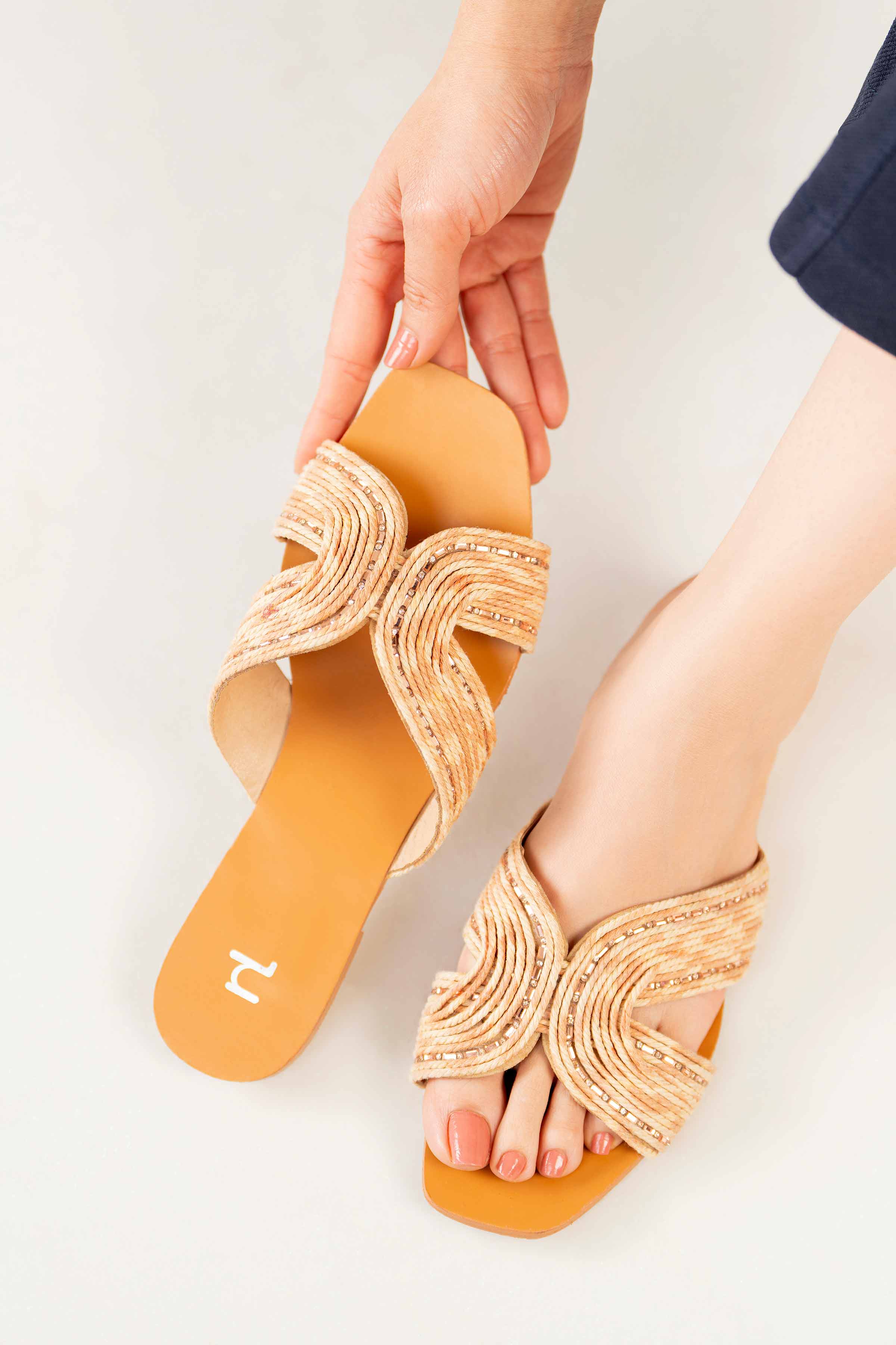 Yellow Chappal-440702902 for Women - Fashion Collection | Nishat | Shop Online