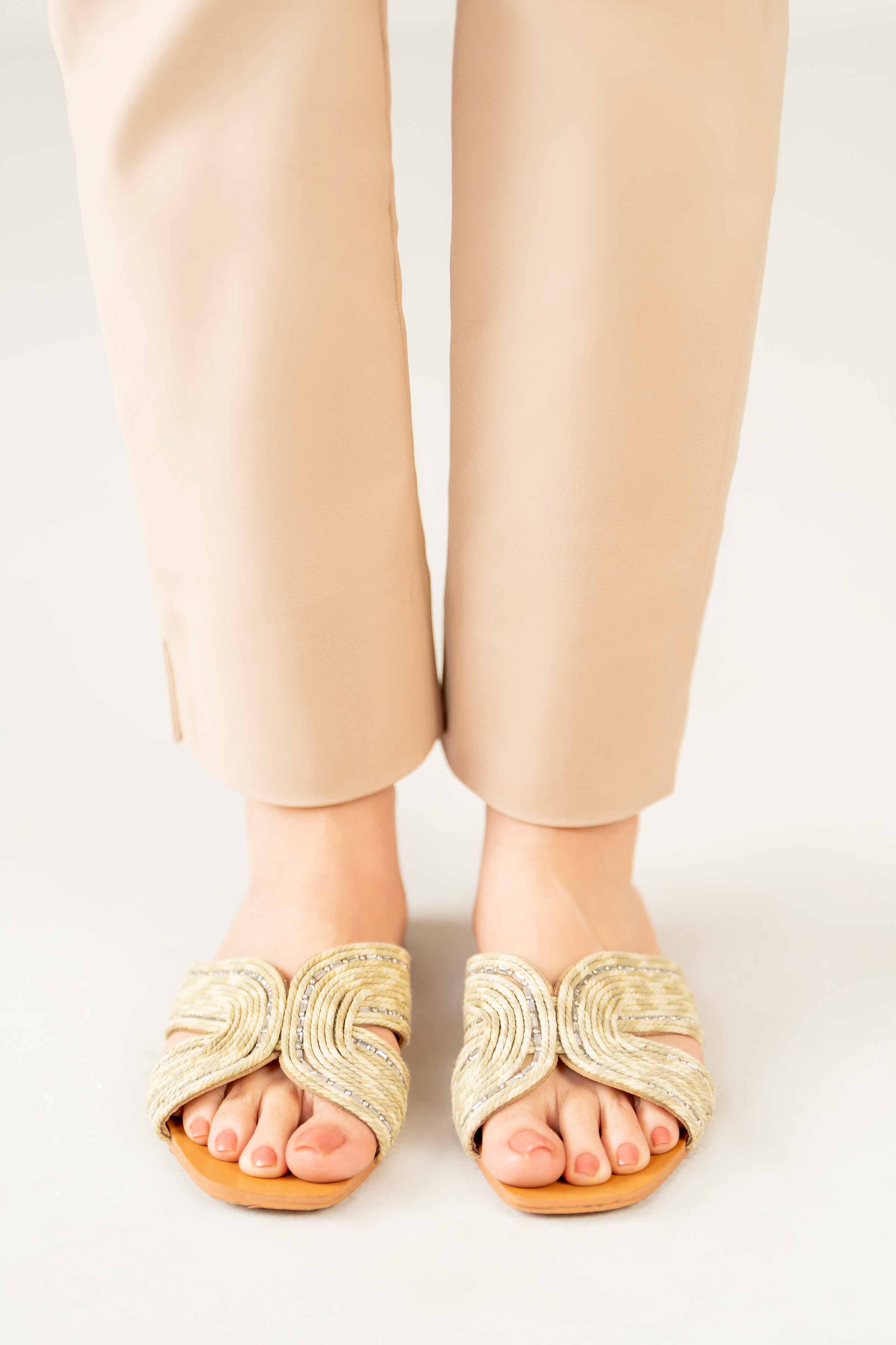 Light Green Chappal-440702904 for Women - Fashion Collection | Nishat | Shop Online