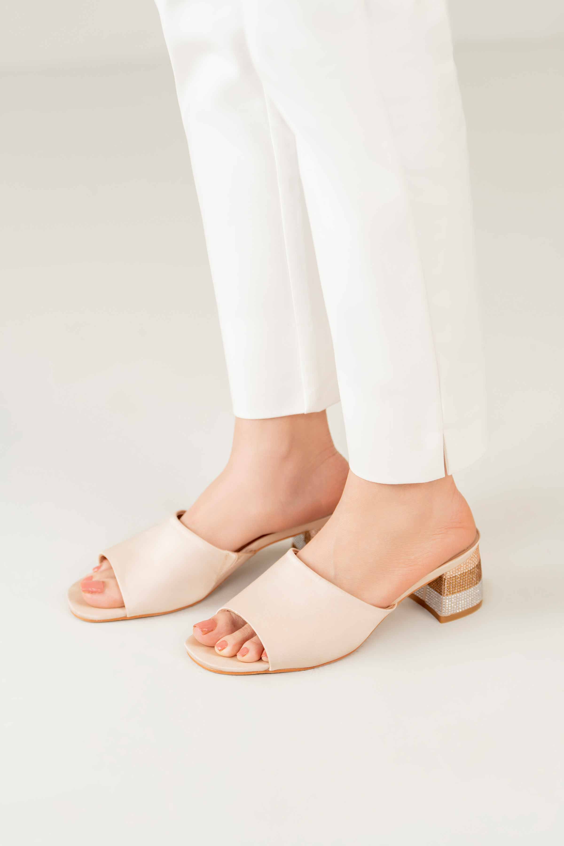 Beige Block Heels-440762918 for Women - Fashion Collection | Nishat | Shop Online