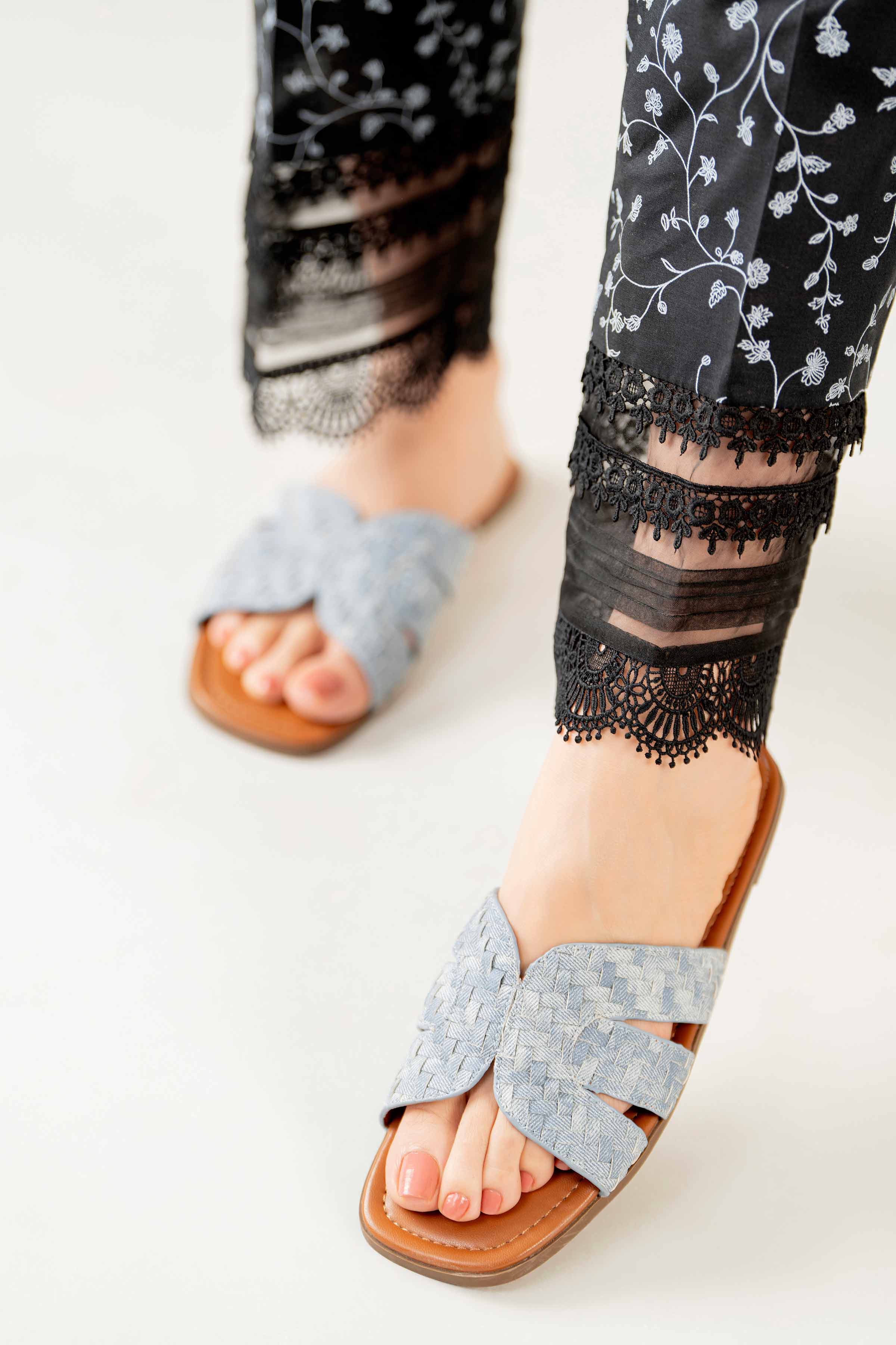 Blue Chappal-440782908 for Women - Fashion Collection | Nishat | Shop Online