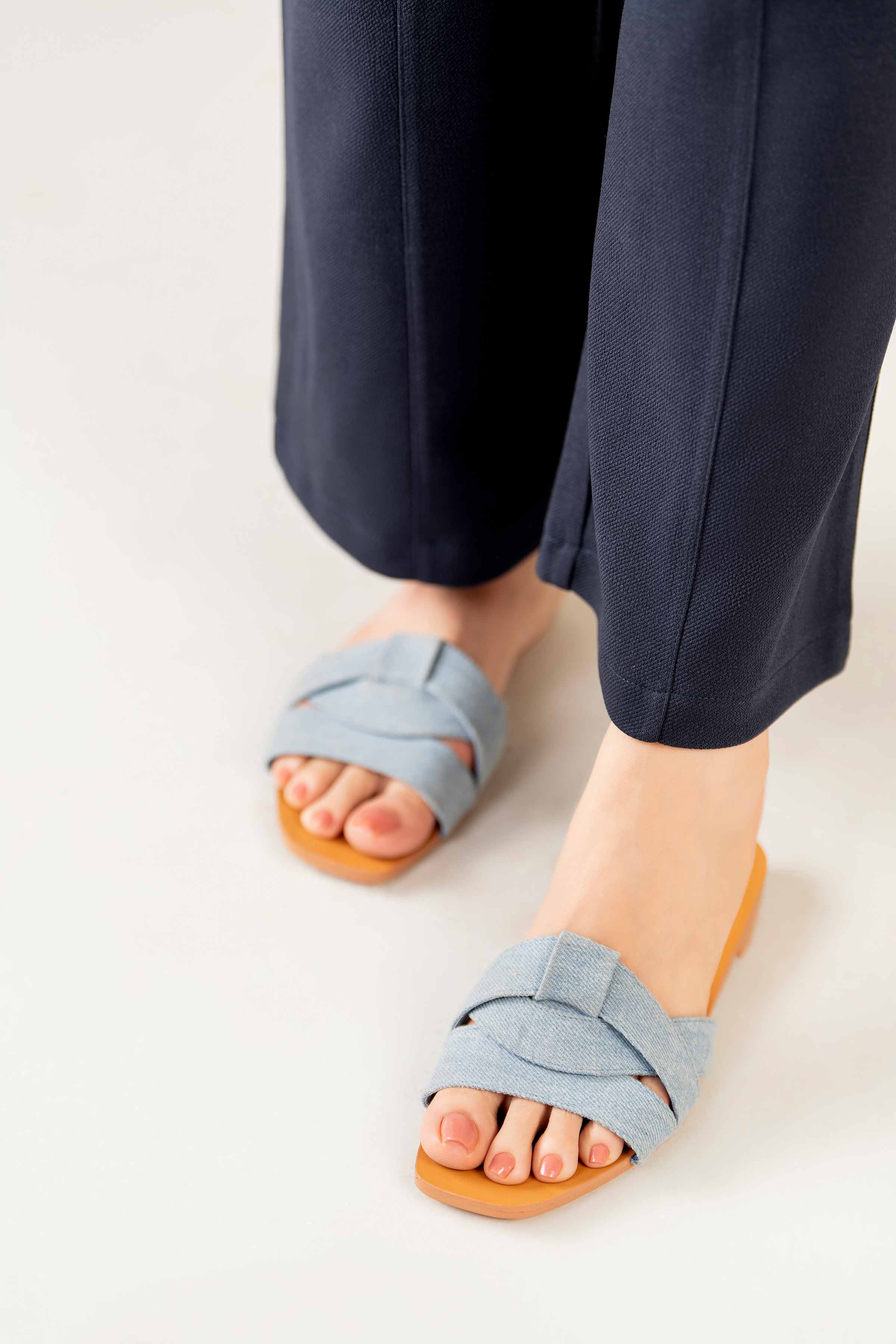 Light Blue Chappal-440792910 for Women - Fashion Collection | Nishat | Shop Online