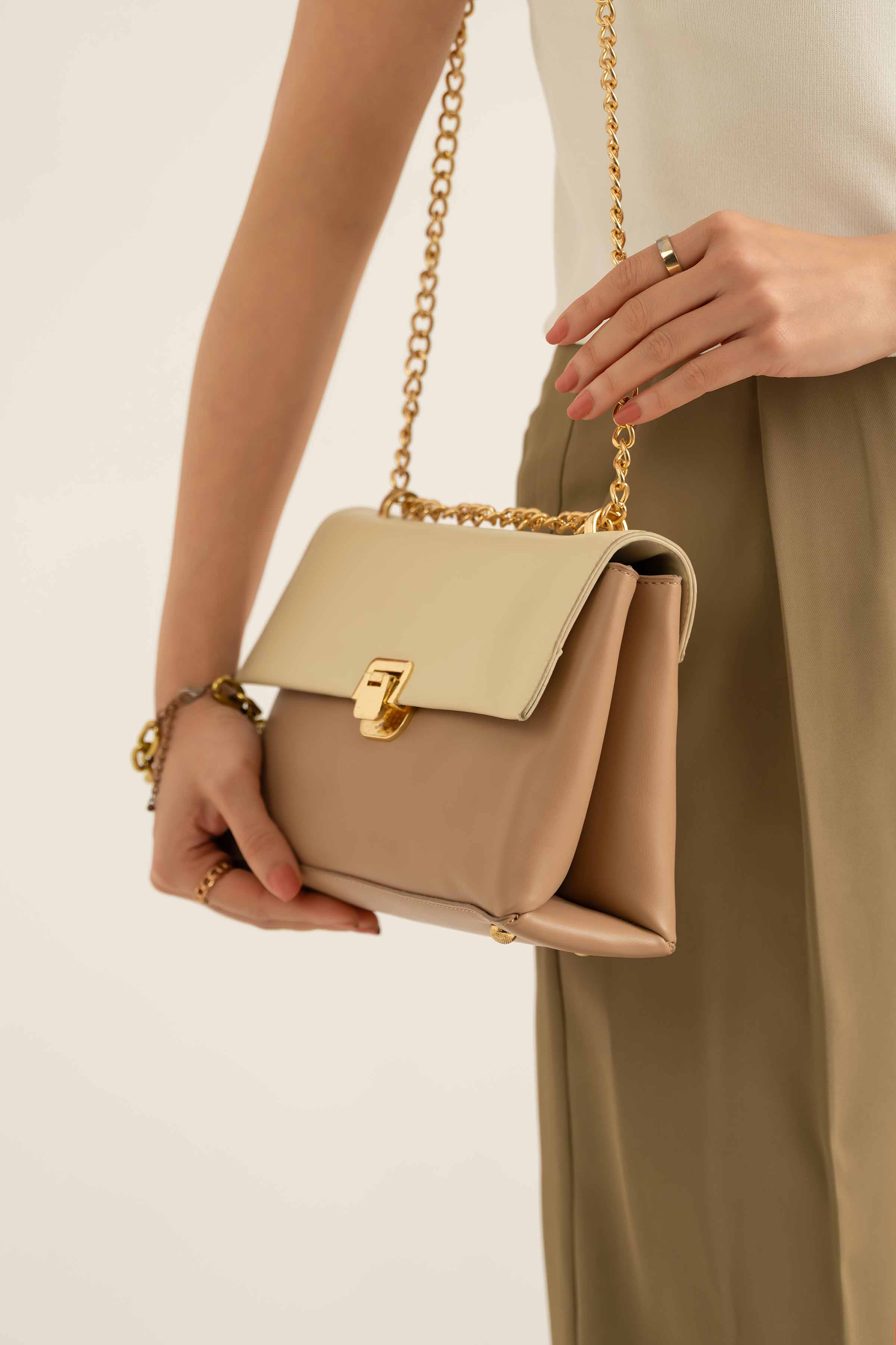 Nude Shoulder Bag-440812126 for Women - Fashion Collection | Nishat | Shop Online