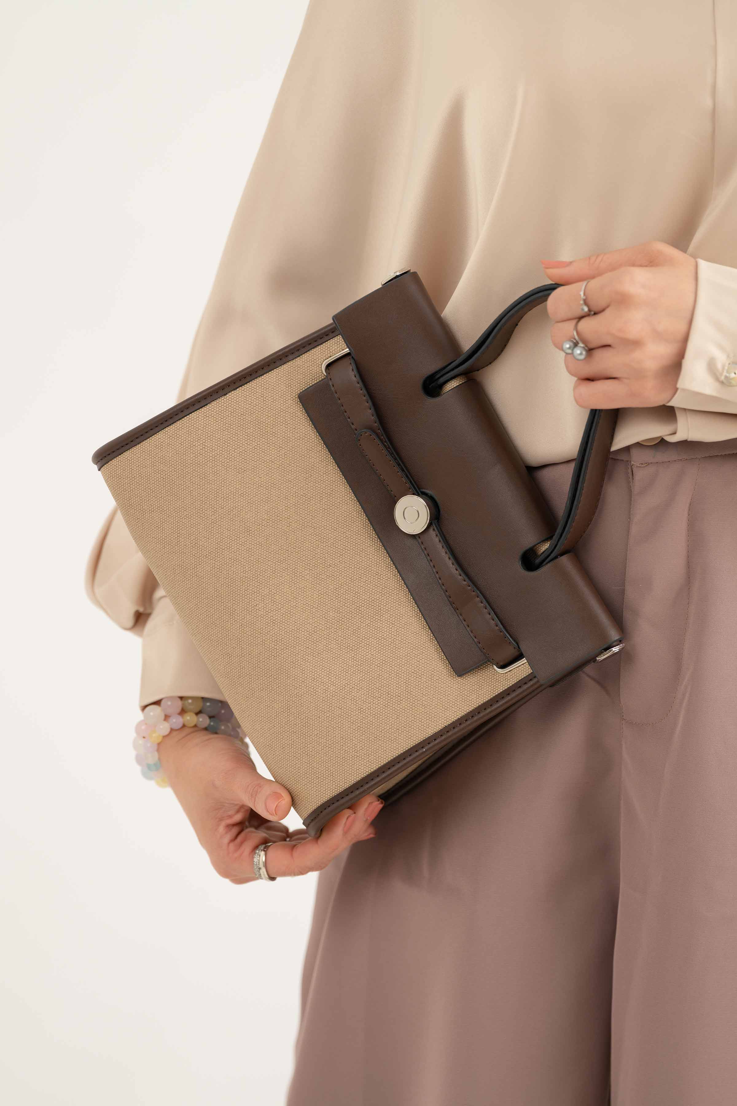 Coffee Shoulder Bag-440822129 for Women - Fashion Collection | Nishat | Shop Online