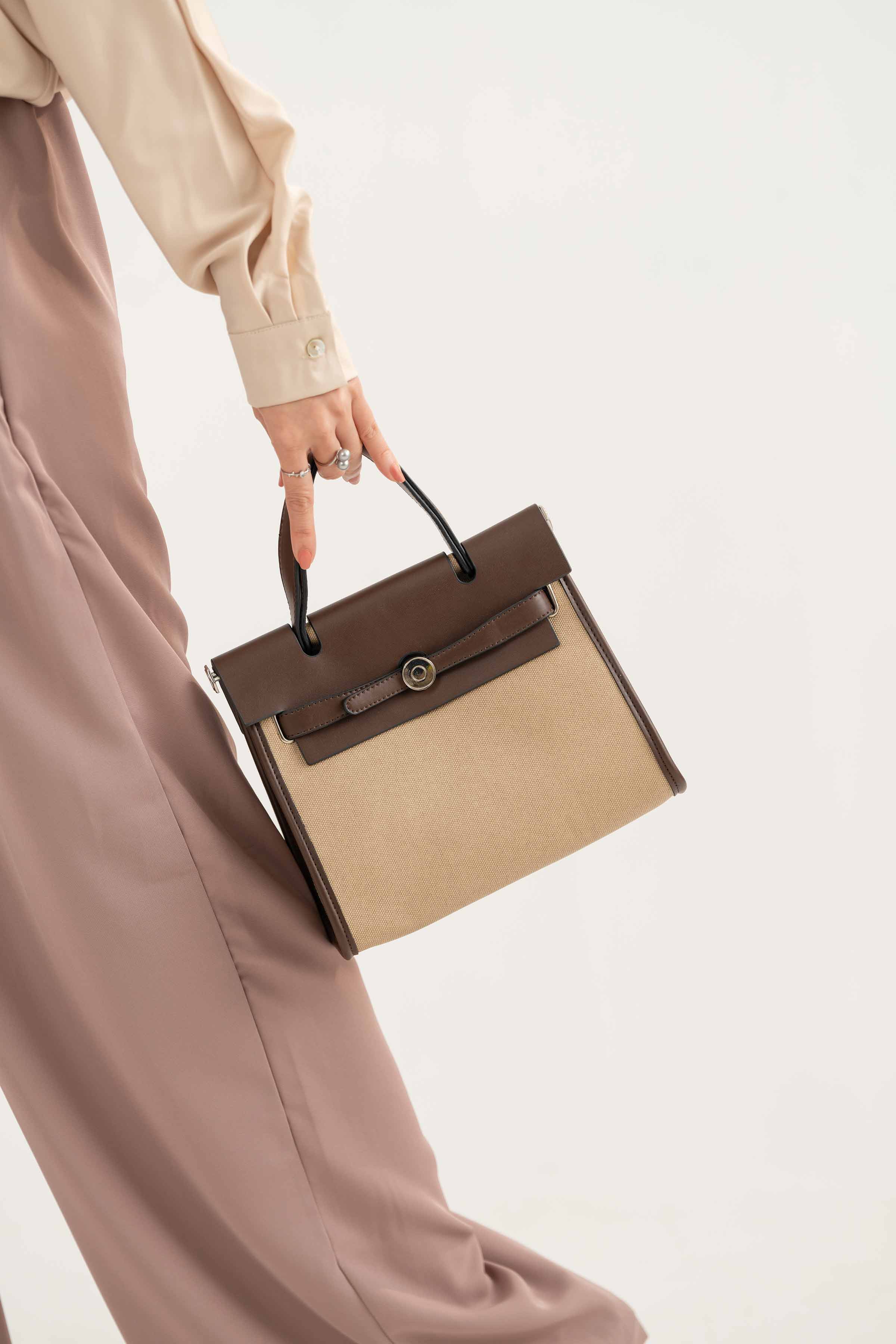 Coffee Shoulder Bag-440822129 for Women - Fashion Collection | Nishat | Shop Online