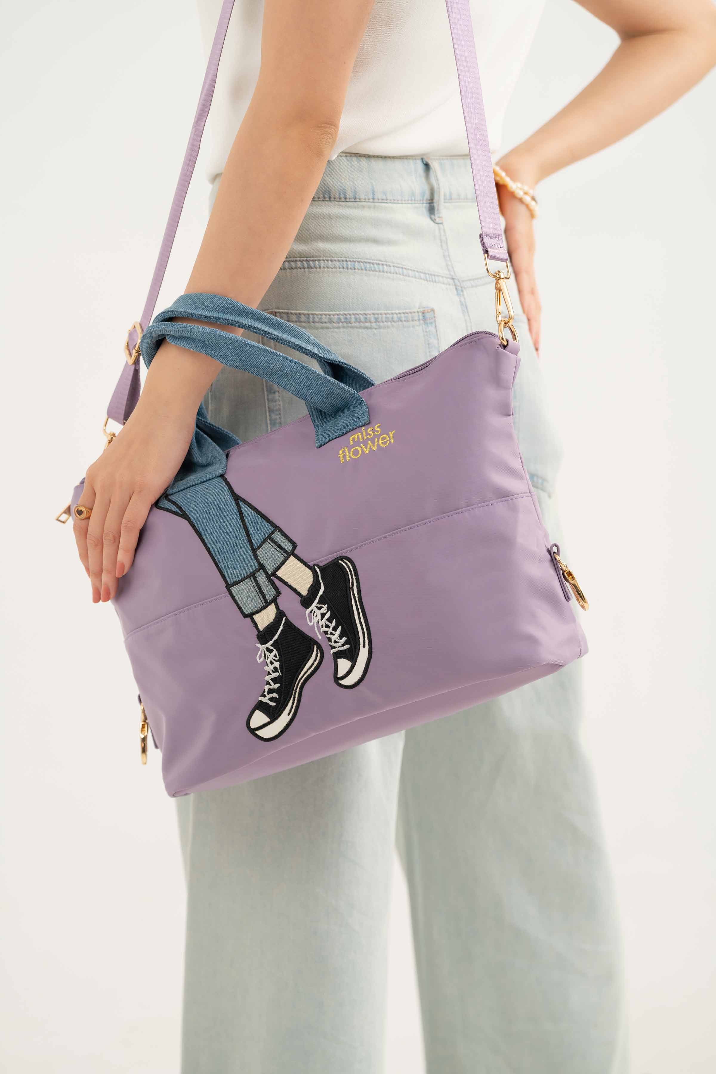 Purple Shoulder Bag-440852109 for Women - Fashion Collection | Nishat | Shop Online