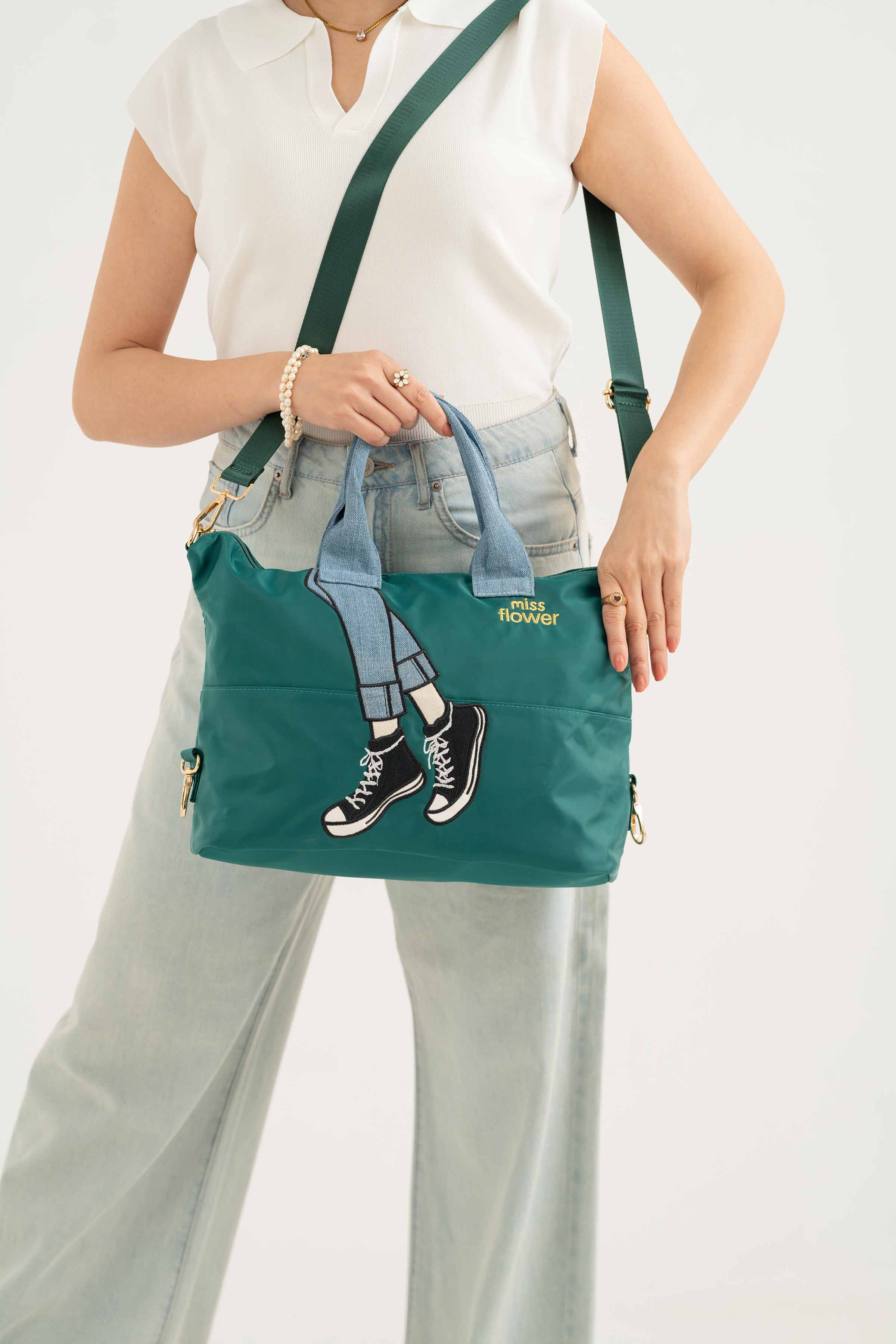 Blackish Green Shoulder Bag-440892103 for Women - Fashion Collection | Nishat | Shop Online