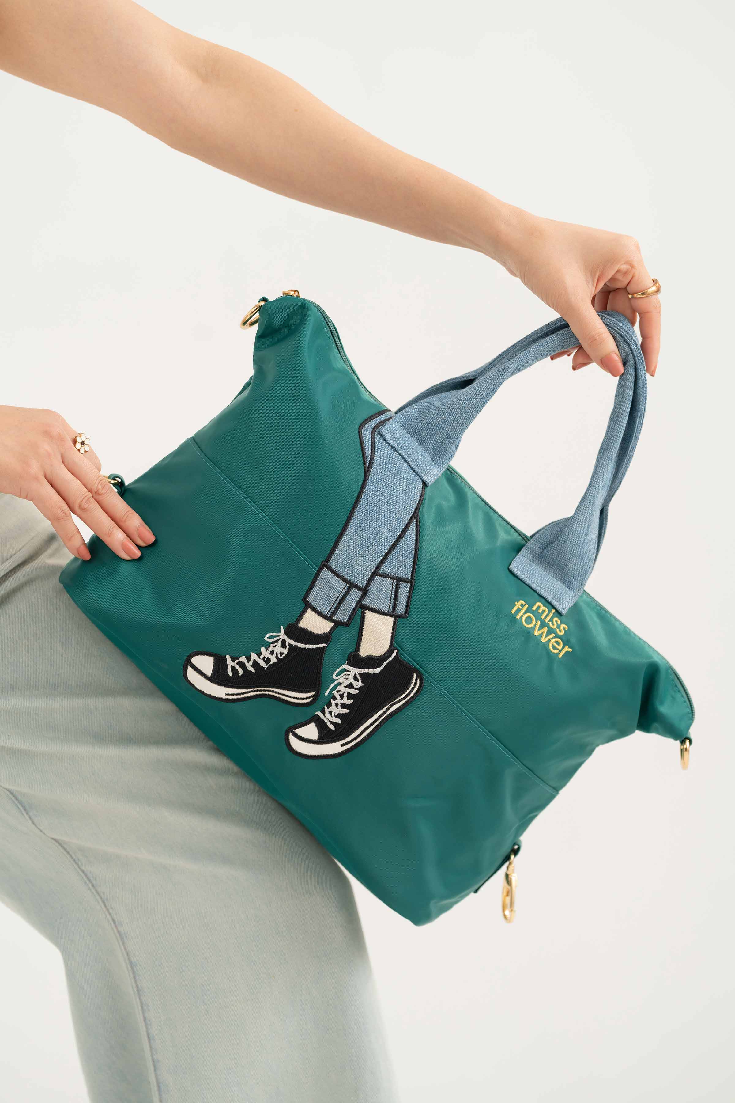 Blackish Green Shoulder Bag-440892103 for Women - Fashion Collection | Nishat | Shop Online