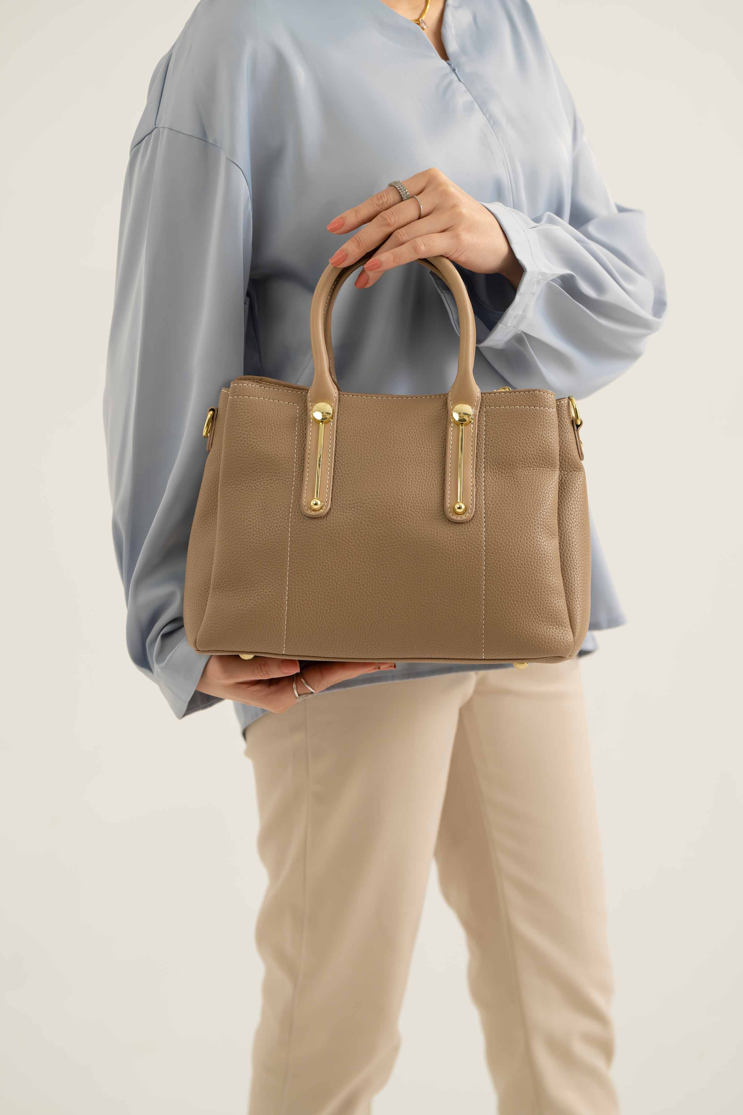 Beige Shoulder Bag-440932118 for Women - Fashion Collection | Nishat | Shop Online