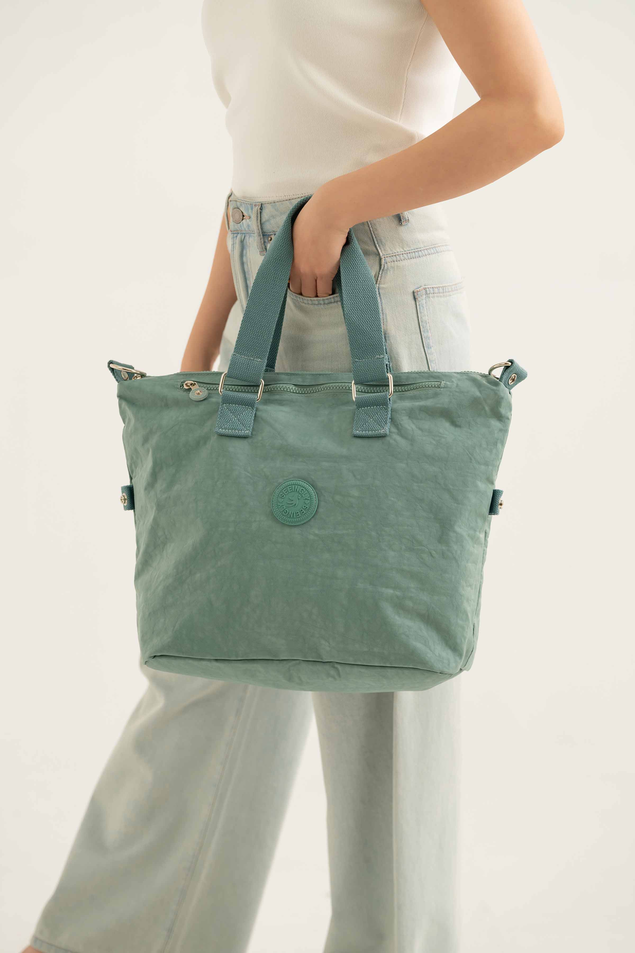 Green Tote Bag-441042104 for Women - Fashion Collection | Nishat | Shop Online