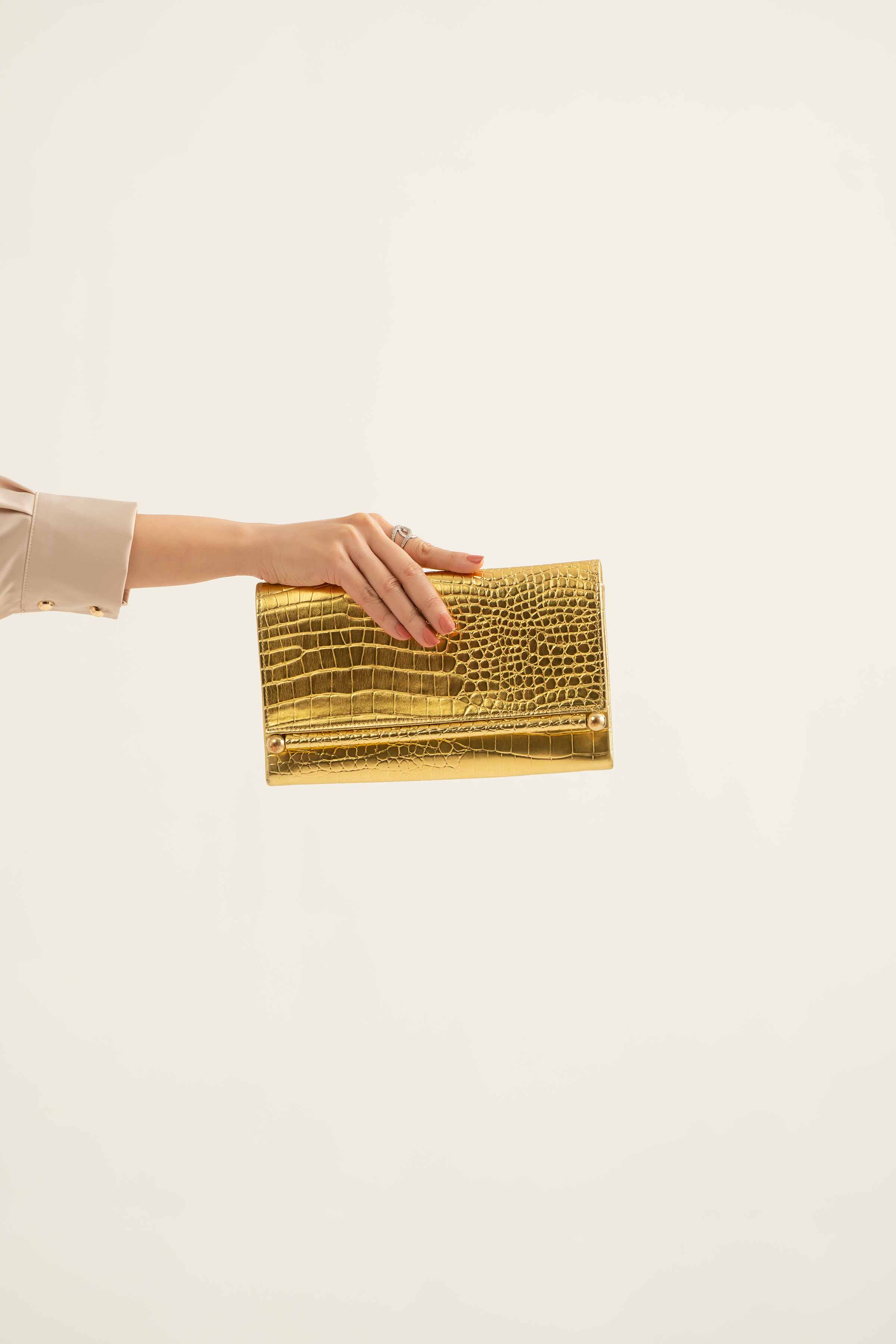 Gold Clutch-441282119 for Women - Fashion Collection | Nishat | Shop Online