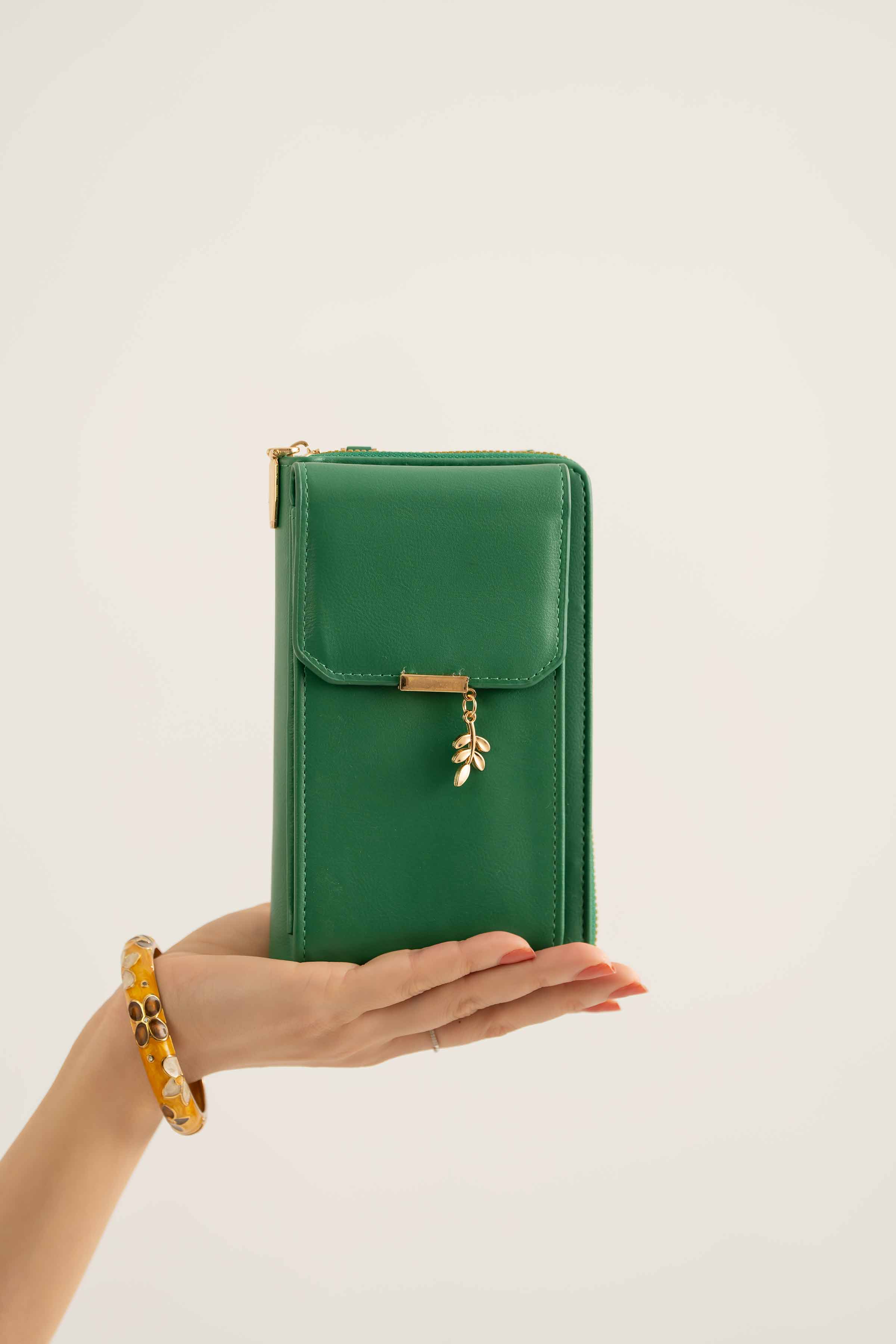 Green Phone Bag-441352104 for Women - Fashion Collection | Nishat | Shop Online