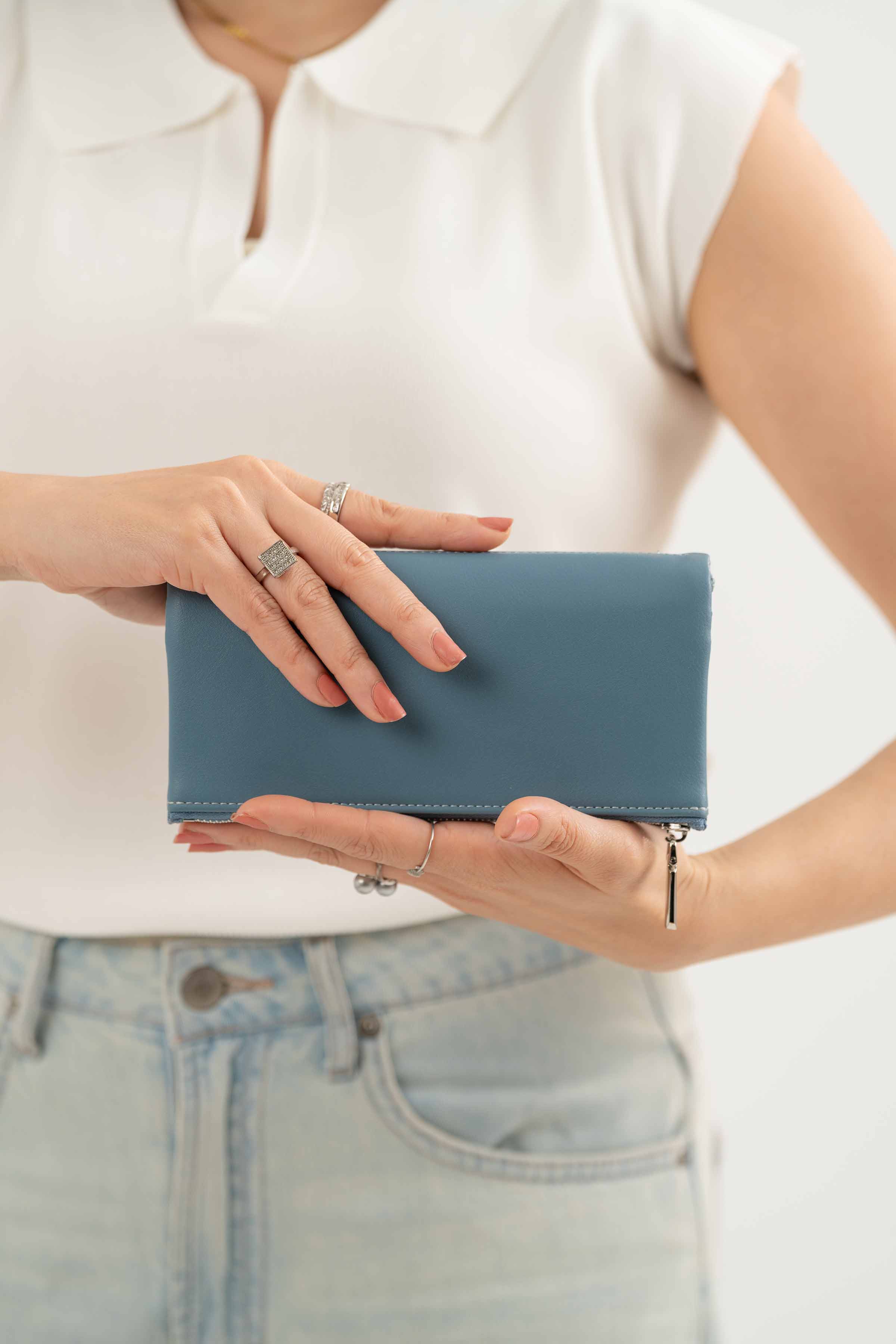 Blue Wallet-441472108 for Women - Fashion Collection | Nishat | Shop Online