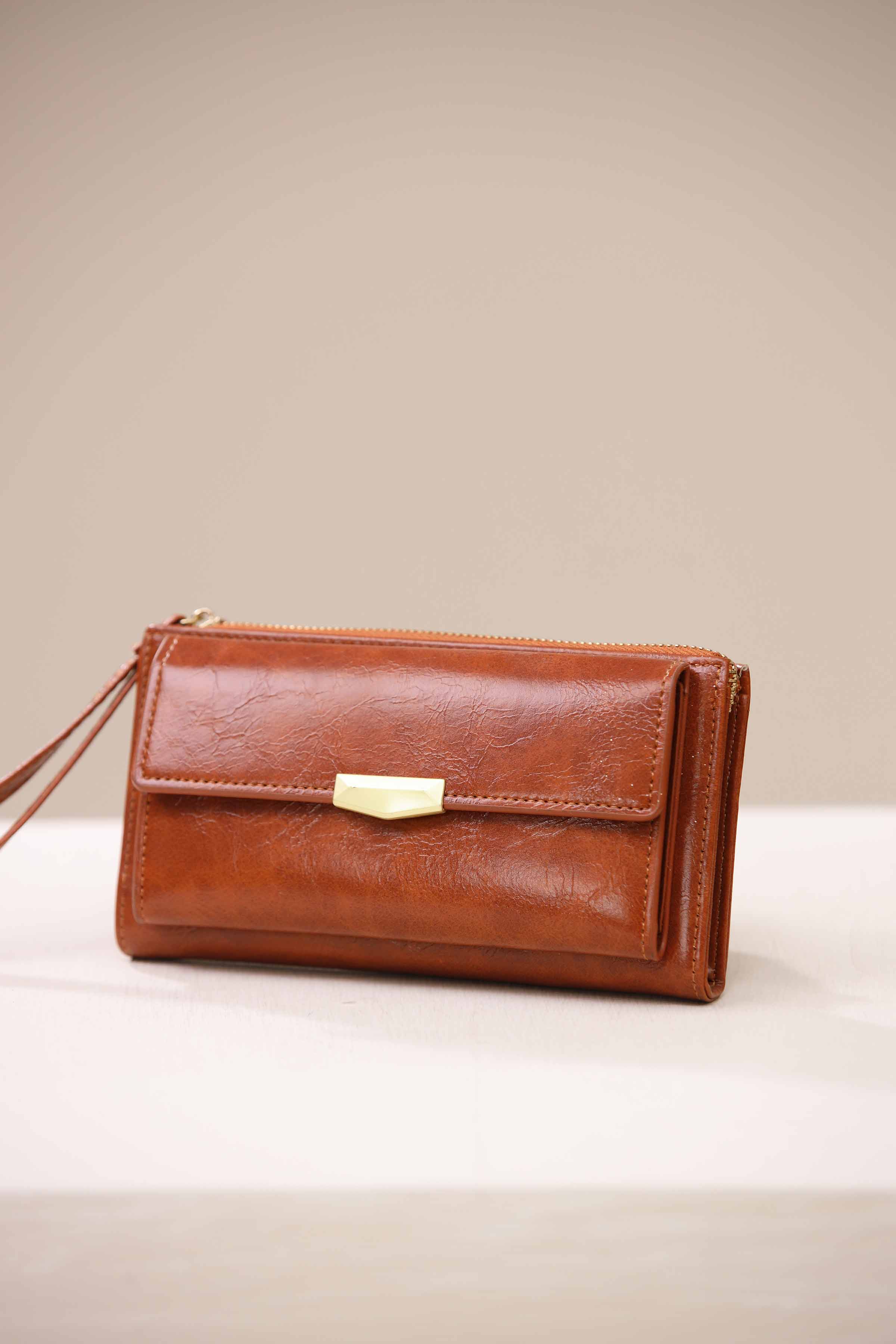 Brown Wallet-441512113 for Women - Bag Collection | Nishat | Shop Online