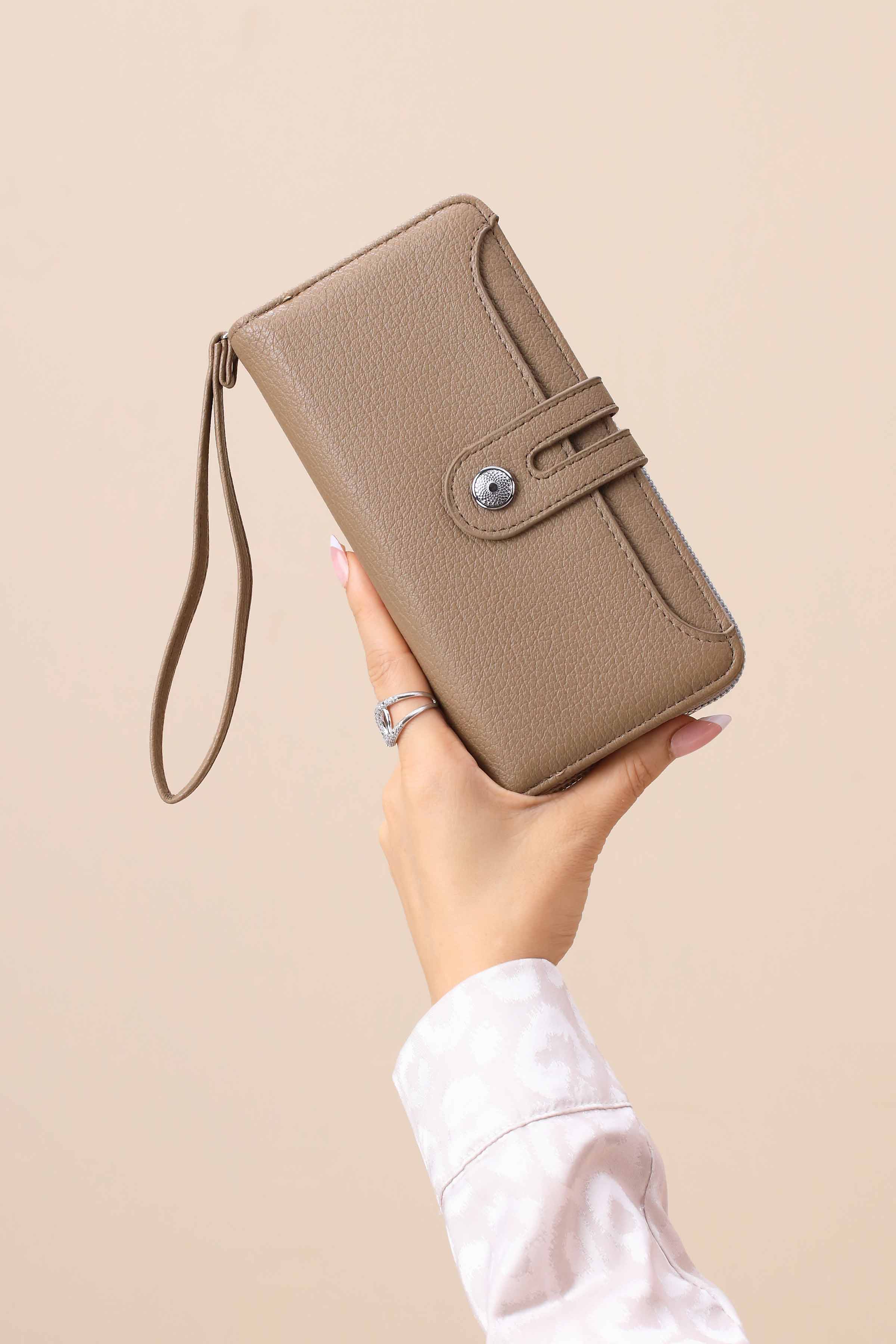 Khaki Wallet-441572130-for Women - Bag Winter Collection | Nishat | Shop Online