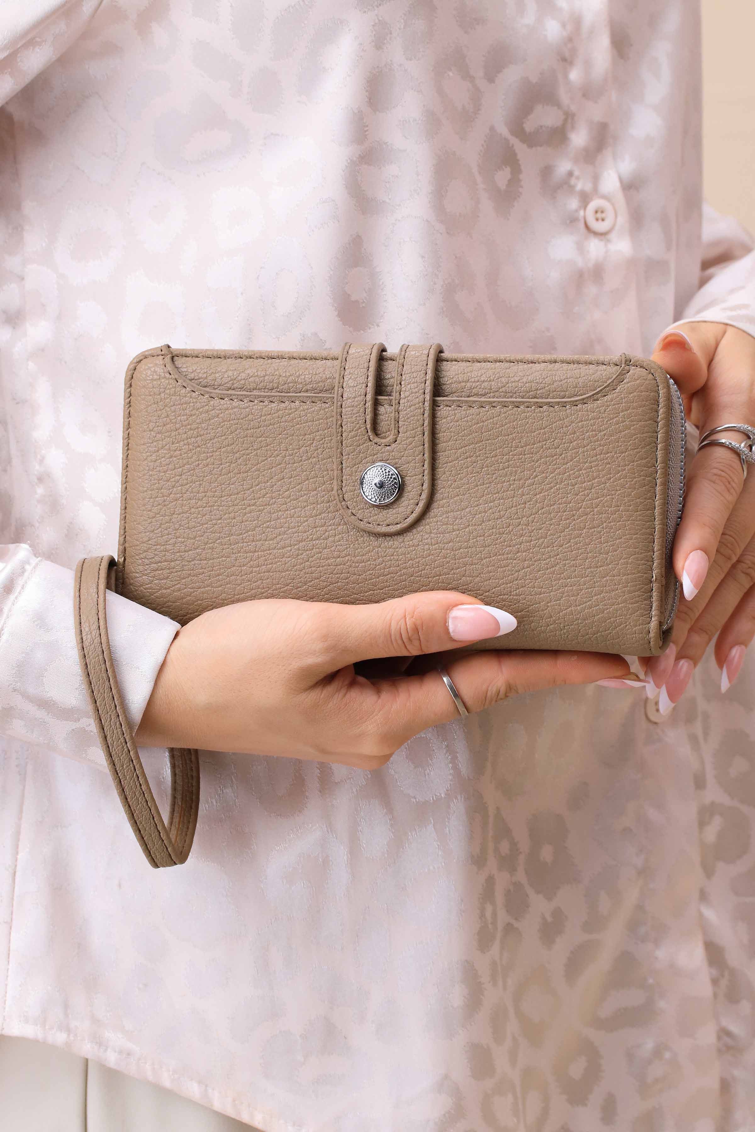 Khaki Wallet-441572130-for Women - Bag Winter Collection | Nishat | Shop Online