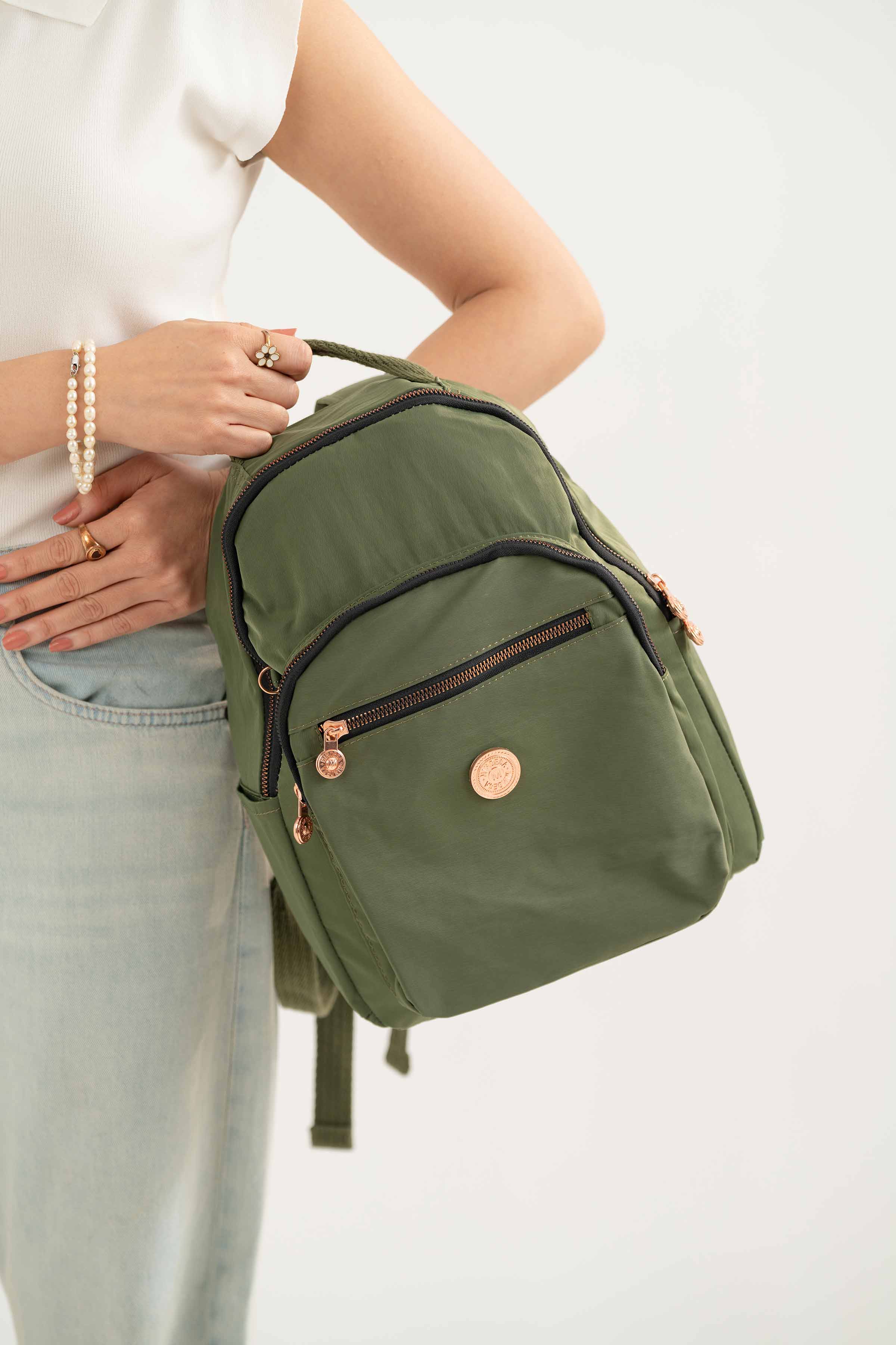 Green Back Pack-441642104 for Women - Fashion Collection | Nishat | Shop Online