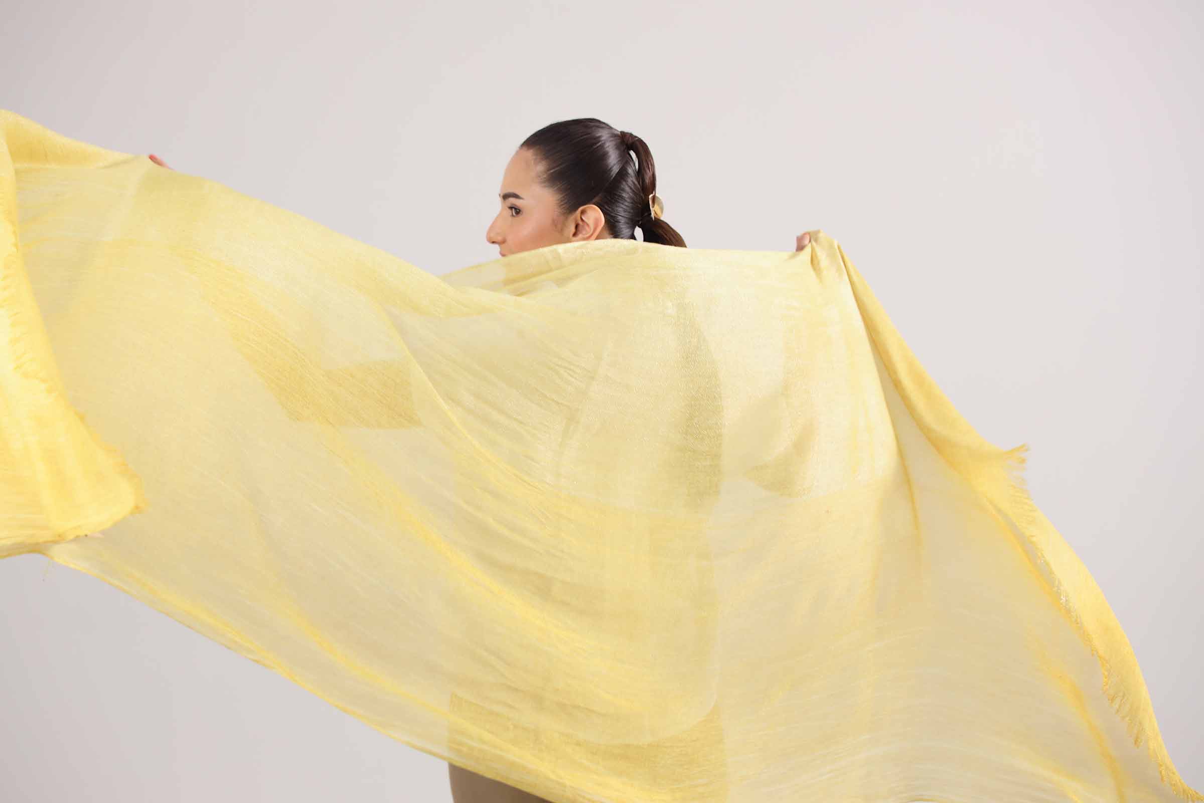 Yellow Women Scarf-442352102 for Women – Scarf Collection | Nishat | Shop Online