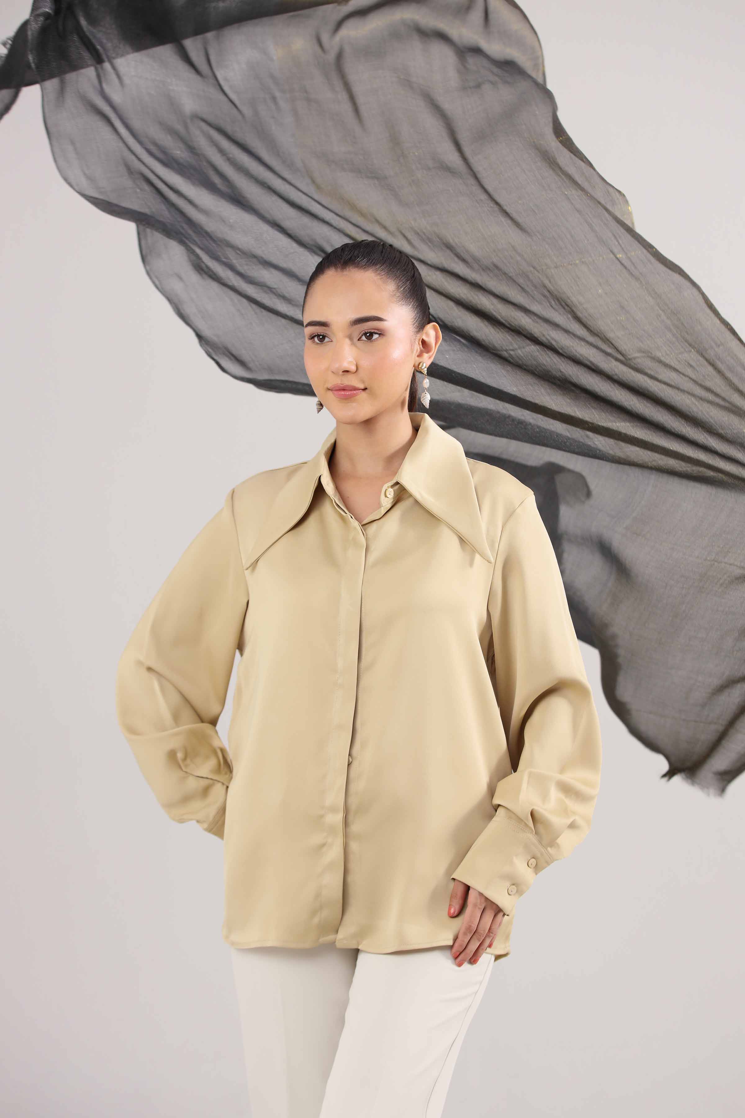 Black Women Scarf-442352103 for Women – Scarf Collection | Nishat | Shop Online