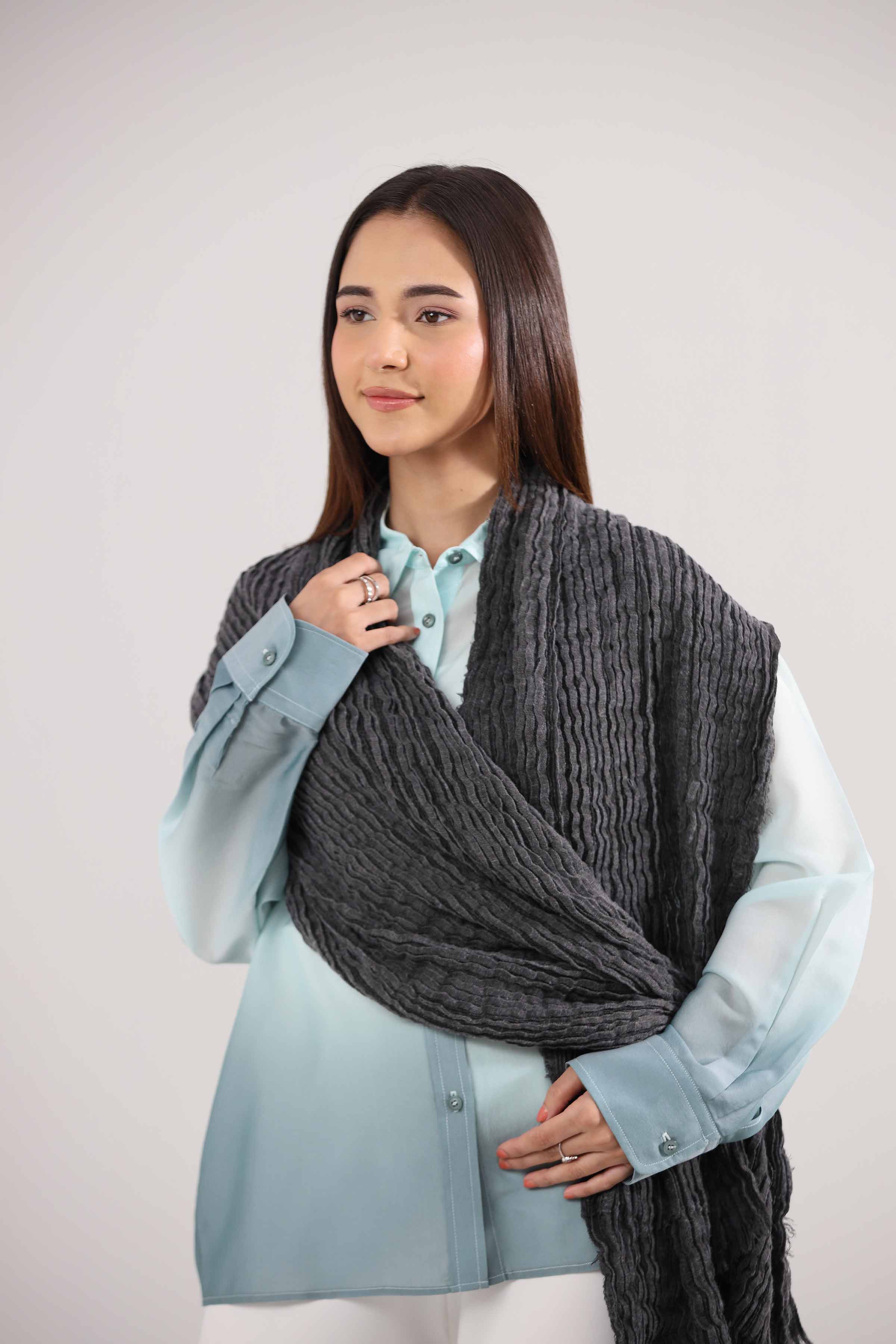 Black Women Scarf-442392103 for Women – Scarf Collection | Nishat | Shop Online