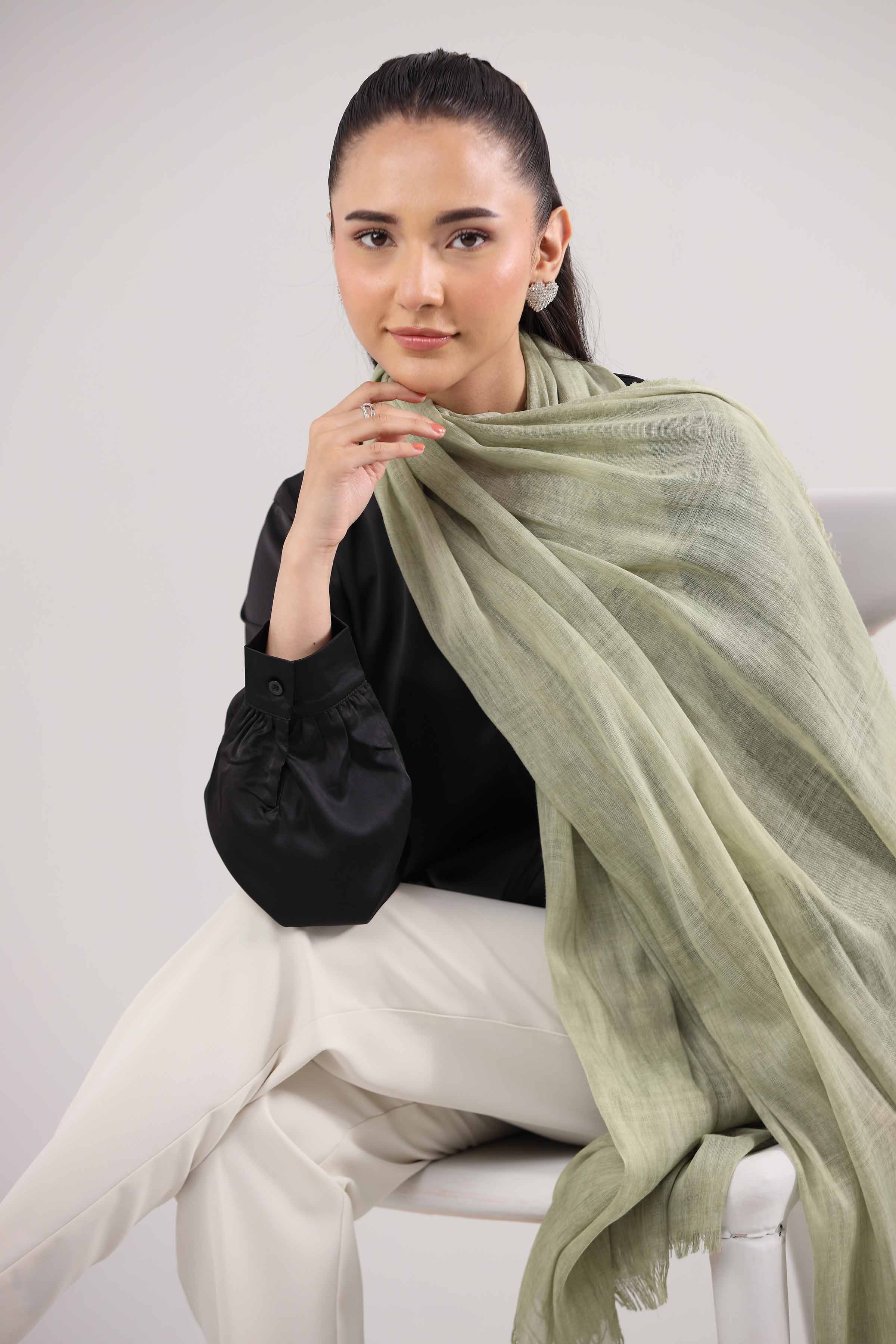 Beige Women Scarf-442392118 for Women – Scarf Collection | Nishat | Shop Online