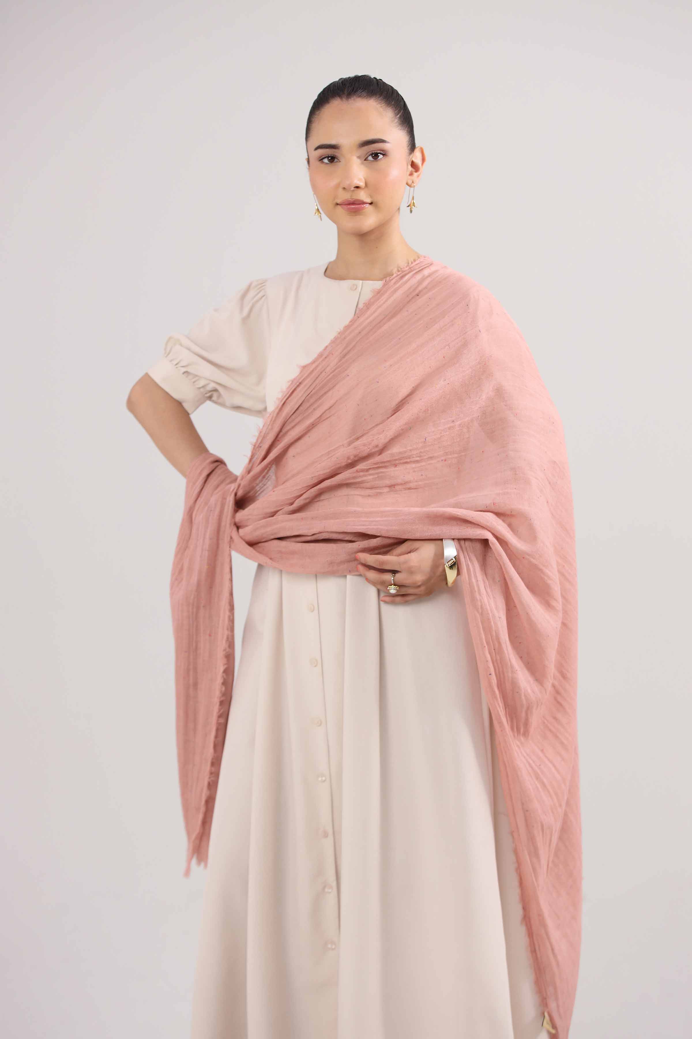 Pink Women Scarf-442412105 for Women – Scarf Collection | Nishat | Shop Online