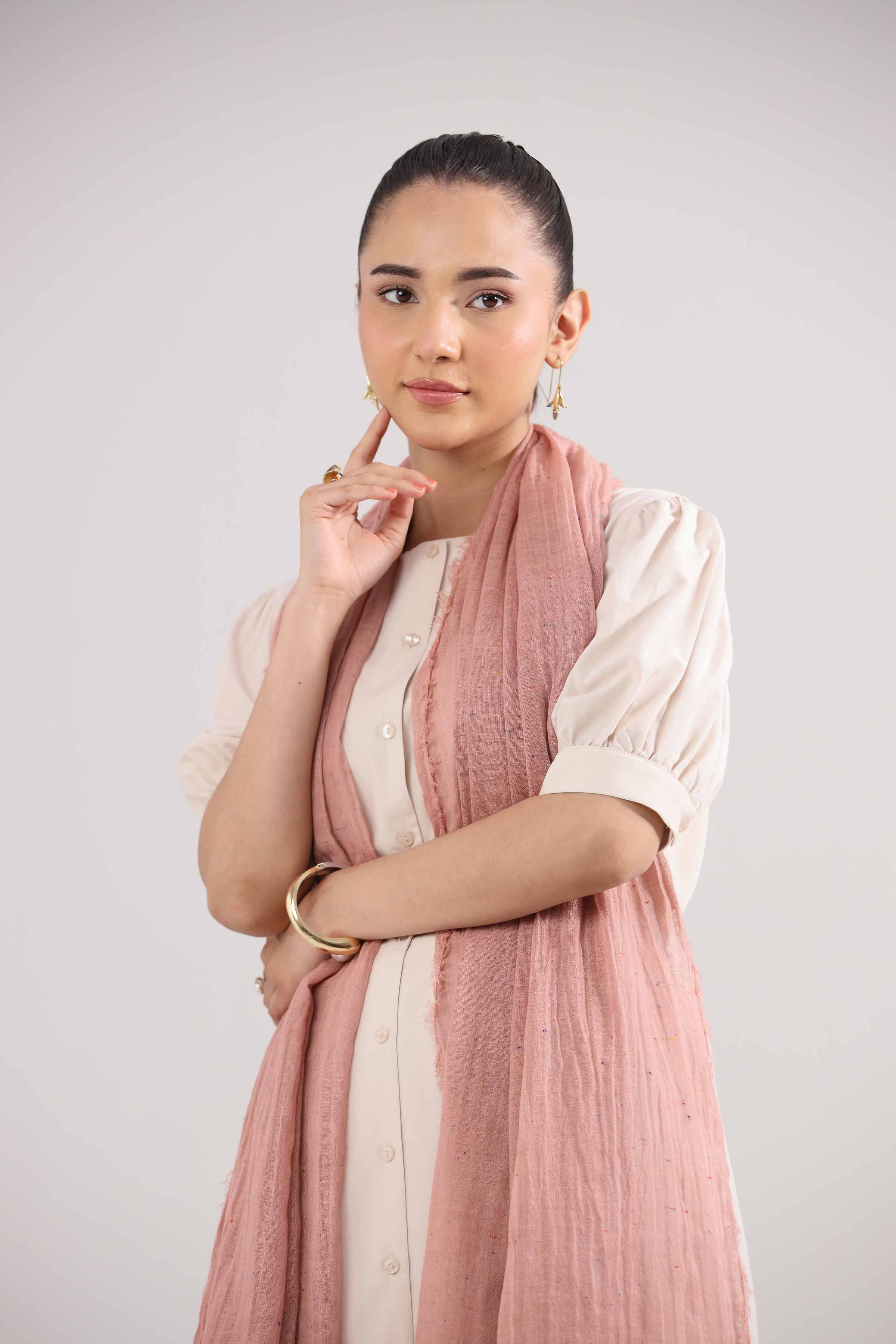 Pink Women Scarf-442412105 for Women – Scarf Collection | Nishat | Shop Online