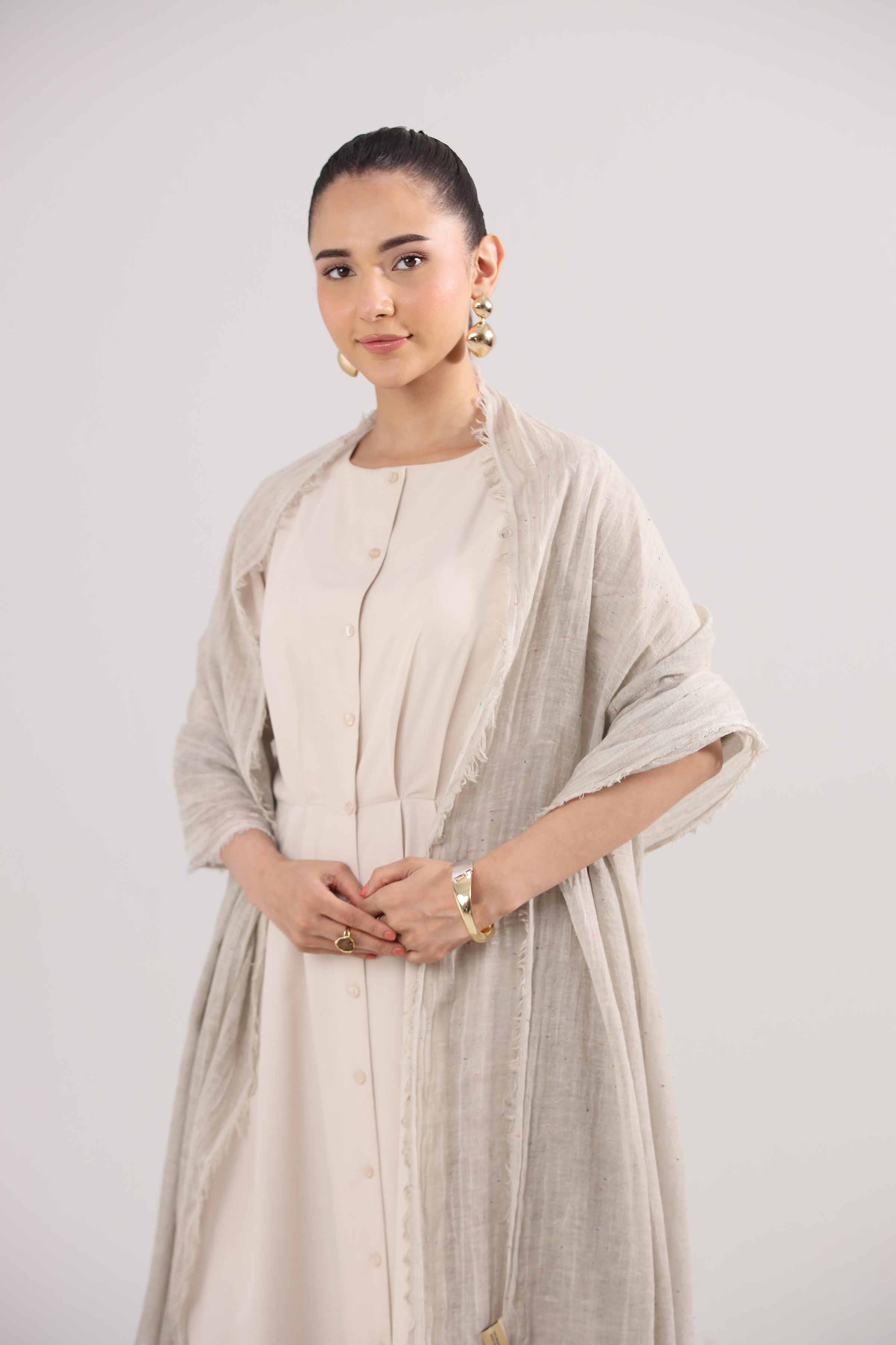 Grey Women Scarf-442412111 for Women – Scarf Collection | Nishat | Shop Online