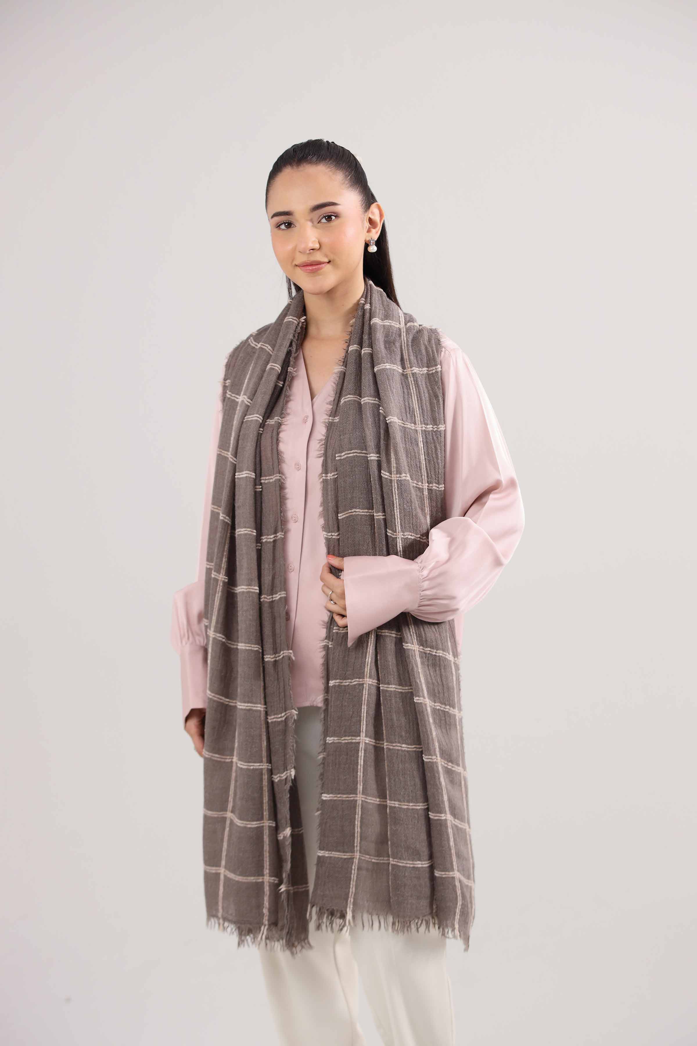 Light Pink Women Scarf-442432114 for Women – Scarf Collection | Nishat | Shop Online