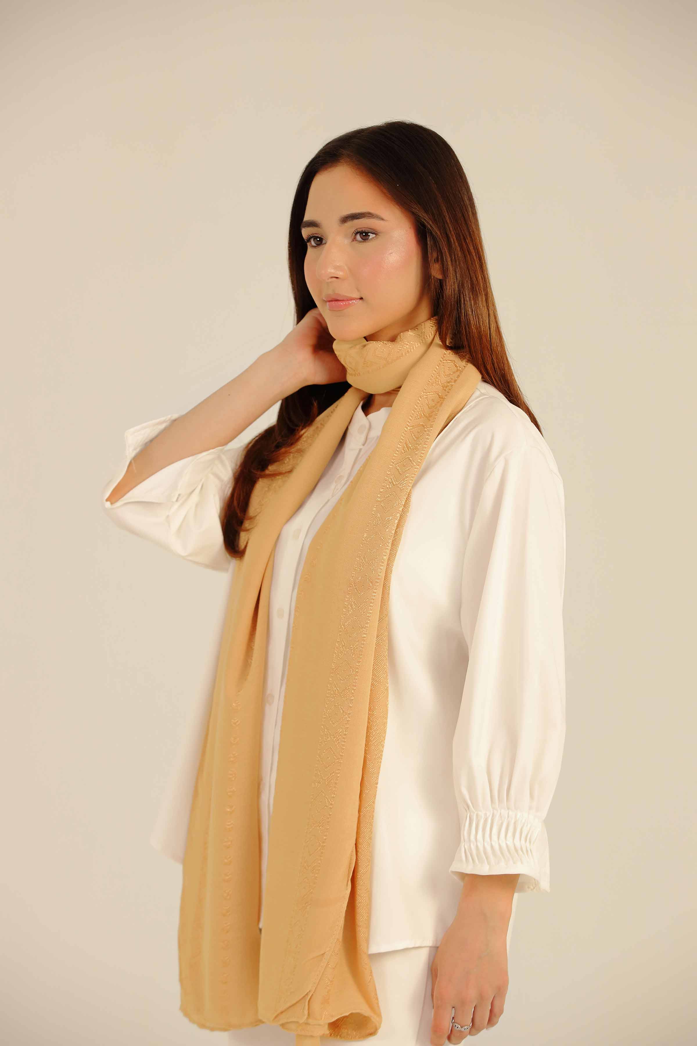 Beige Women Scarf-442622118 for Women - Fashion Collection | Nishat | Shop Online
