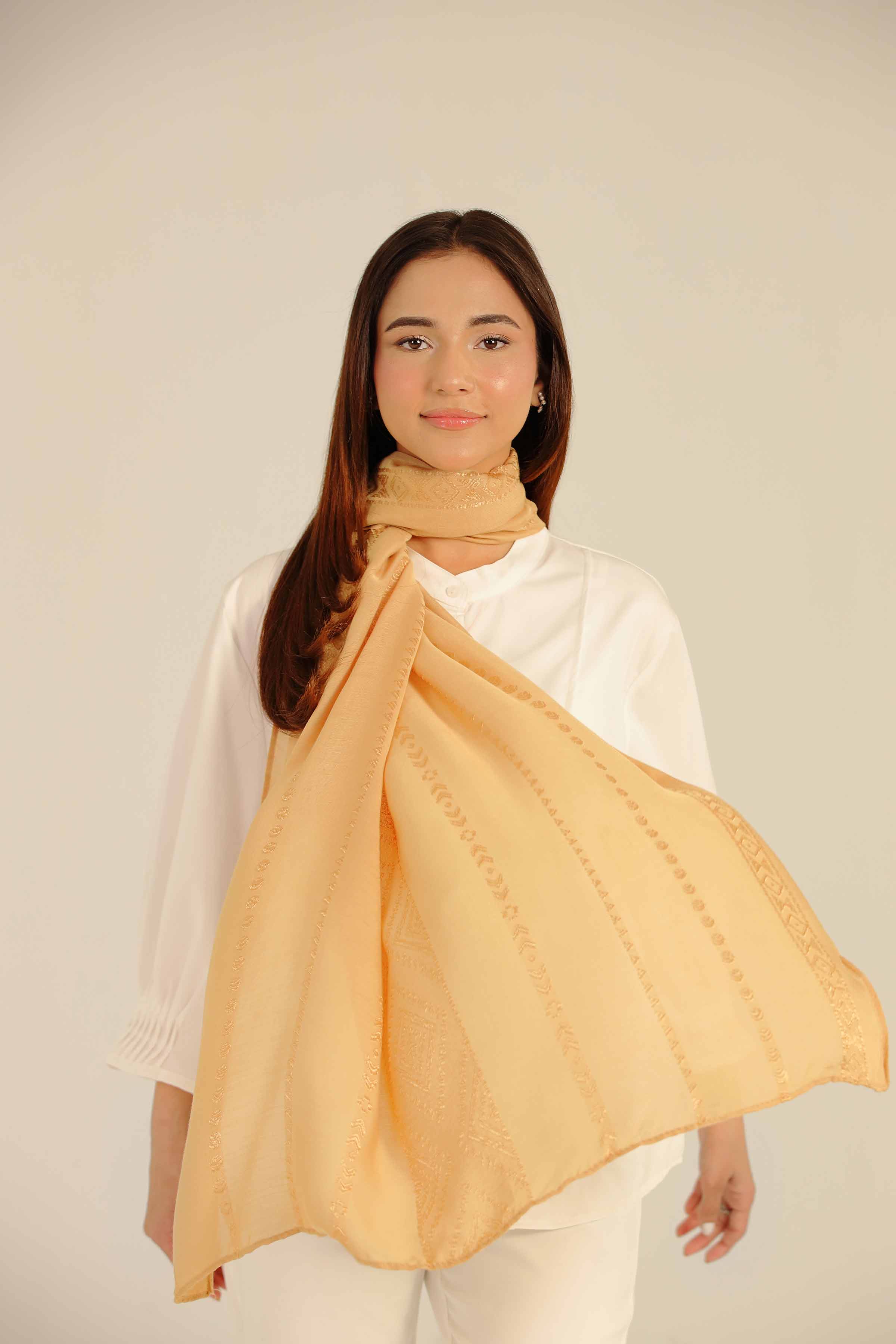 Beige Women Scarf-442622118 for Women - Fashion Collection | Nishat | Shop Online
