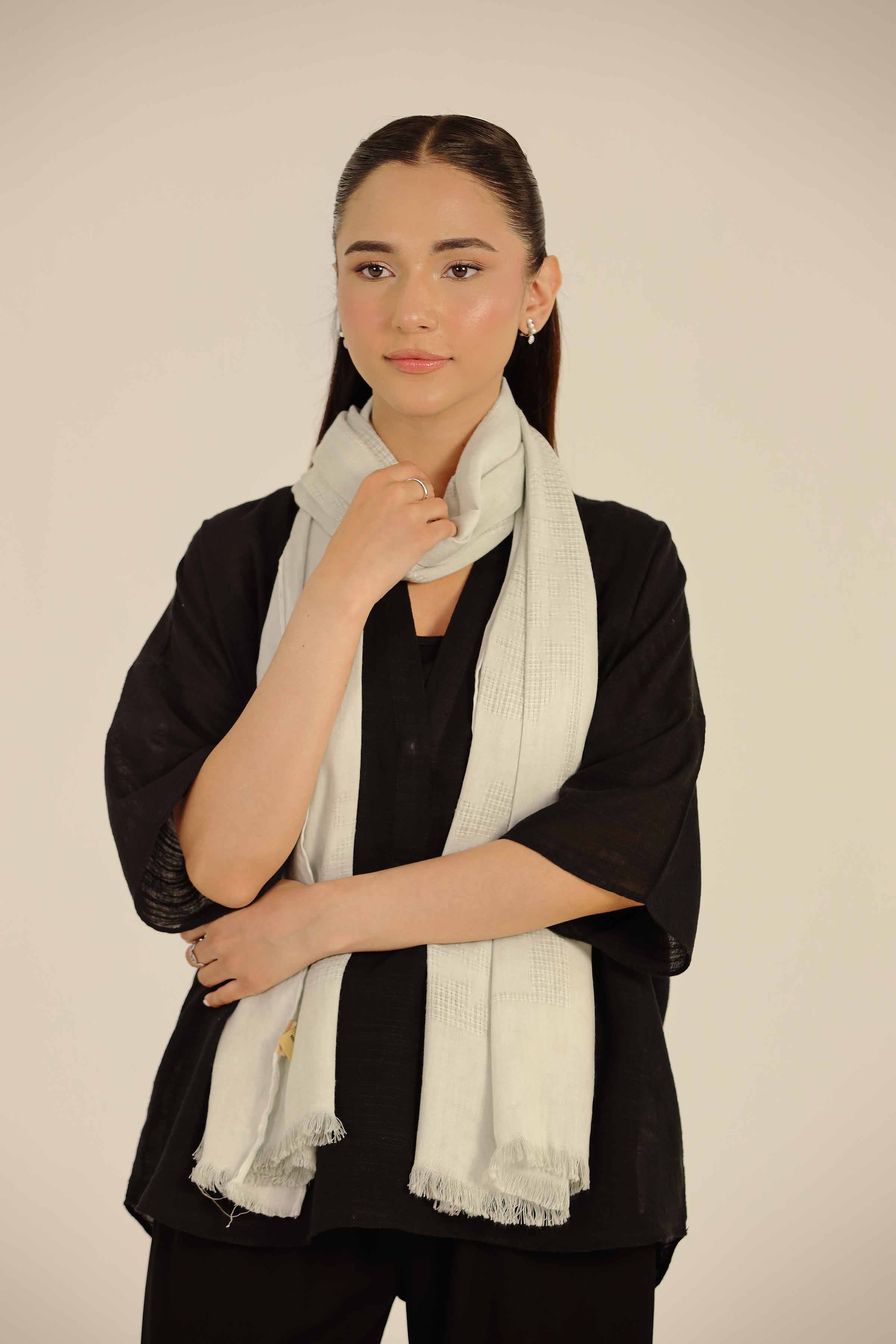 Grey Women Scarf-442692111 for Women - Fashion Collection | Nishat | Shop Online