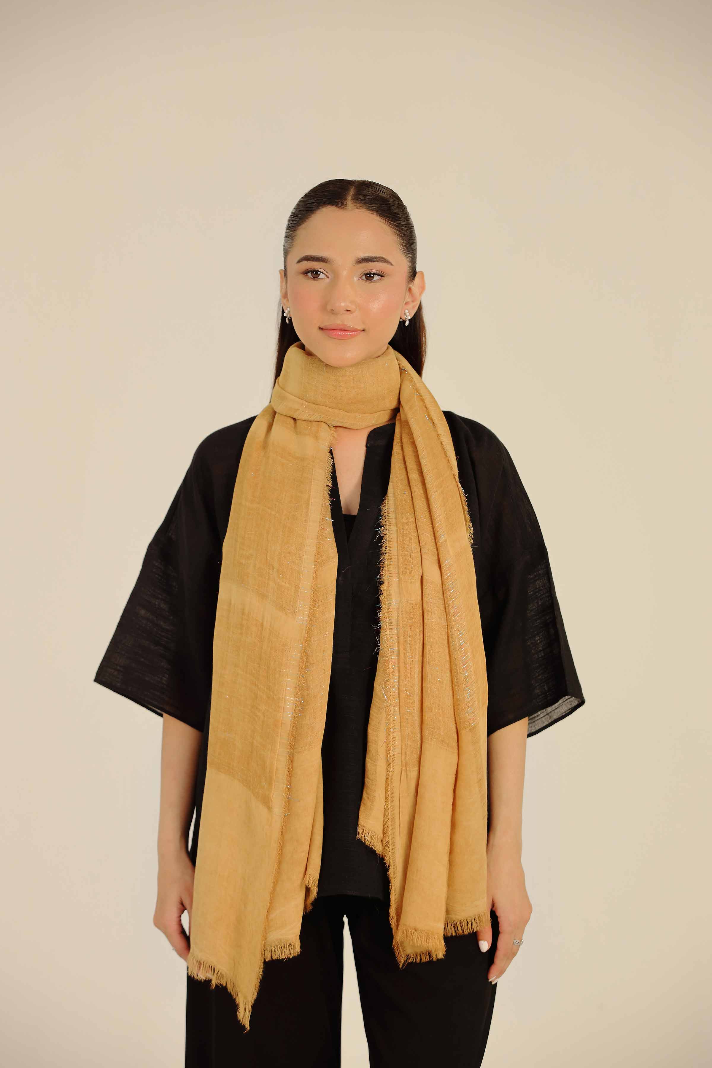 Tan Women Scarf-442712126 for Women - Fashion Collection | Nishat | Shop Online