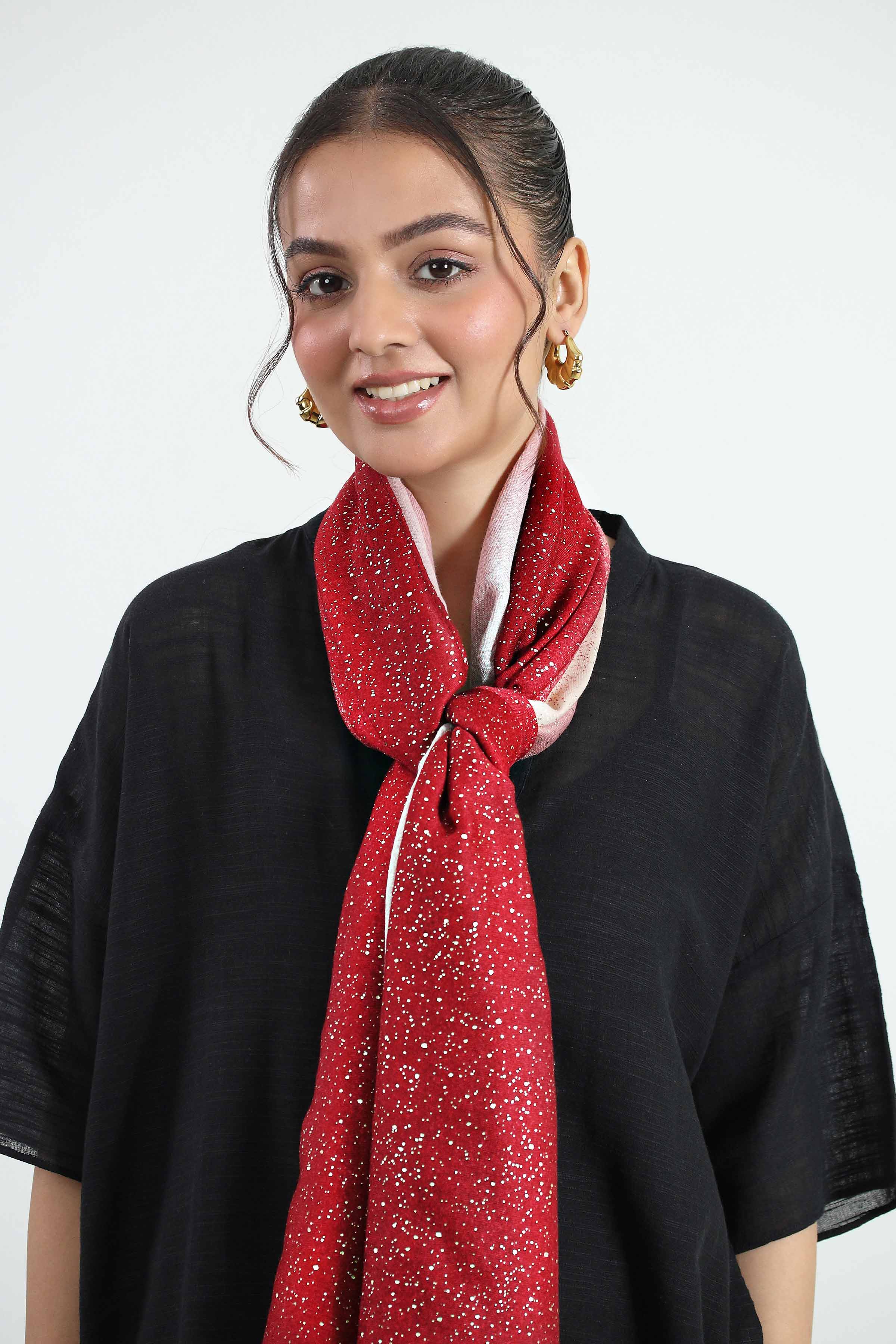 Red Women Scarf-442732101 for Women – Scarf Collection | Nishat | Shop Online