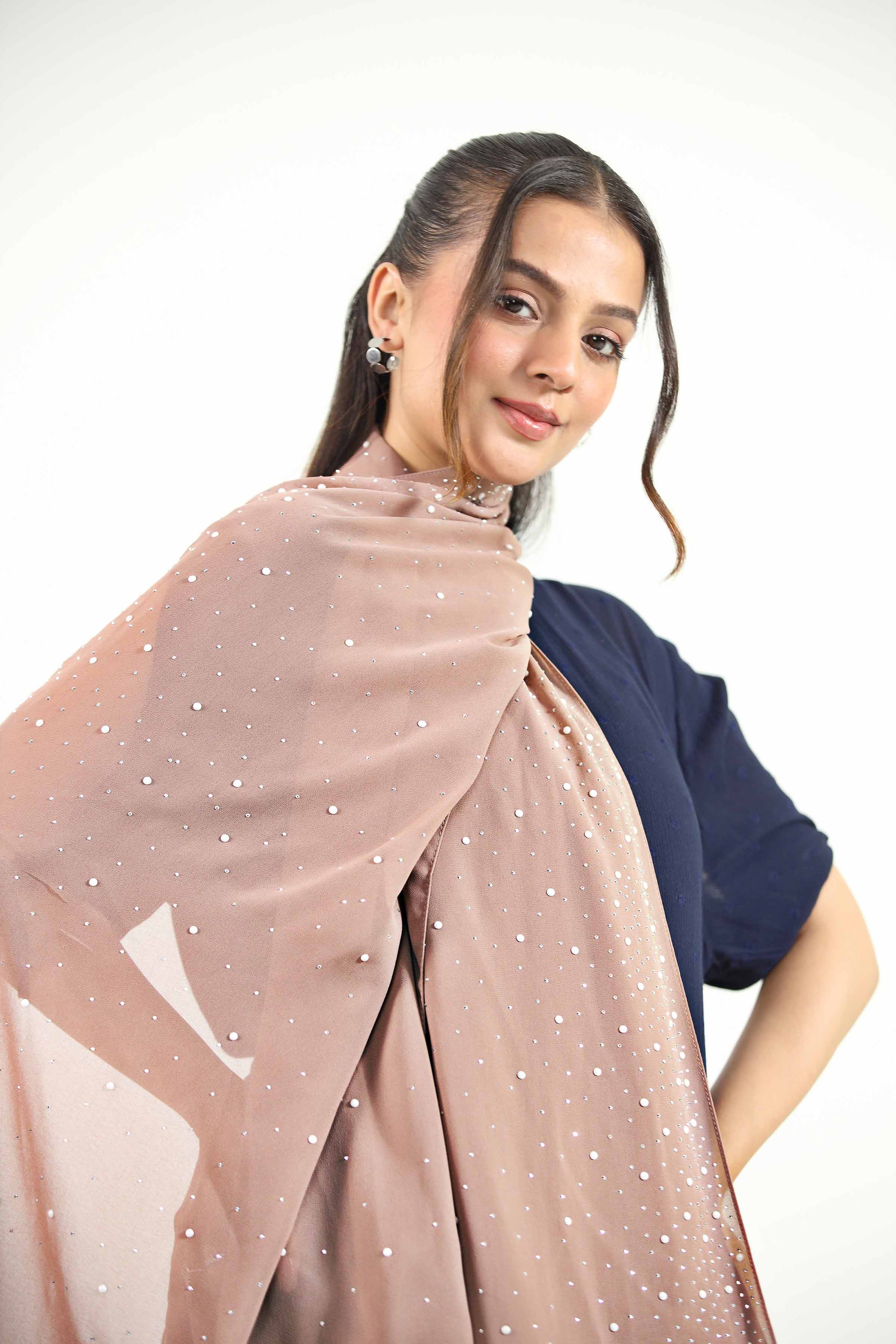 Khaki Women Scarf-442852130 for Women – Scarf Collection | Nishat | Shop Online