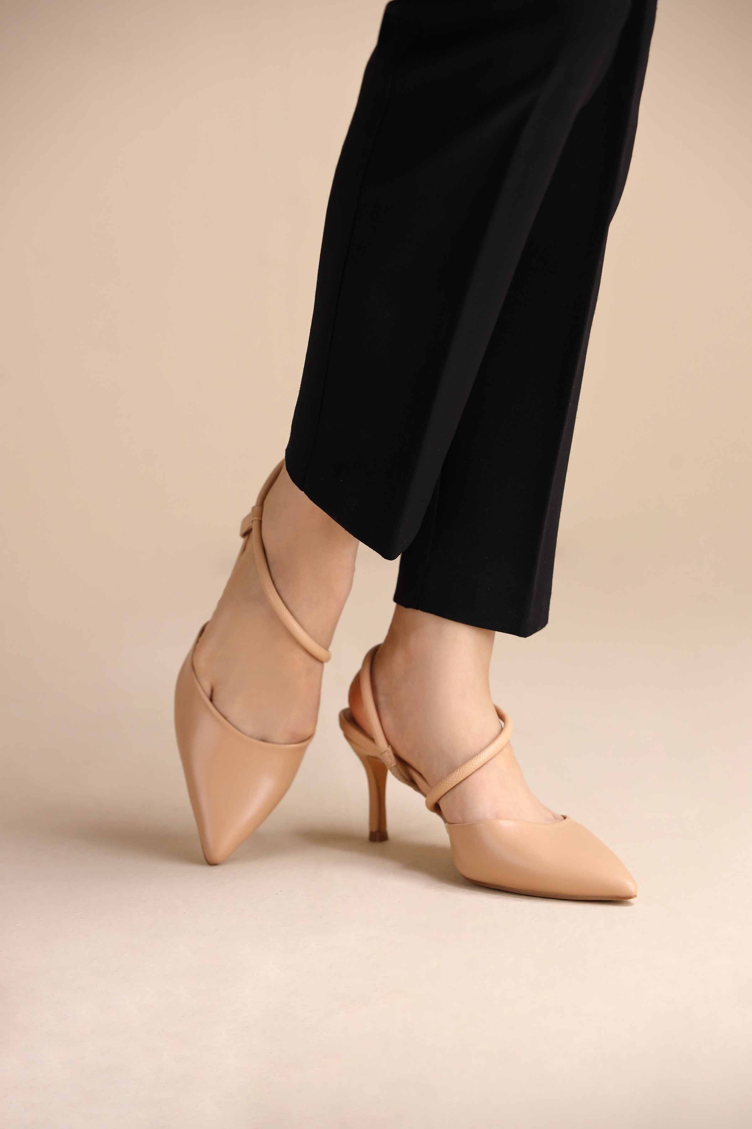 Beige Pumps Heels-442992918 - for Women - Shoes Collection | Nishat | Shop Online