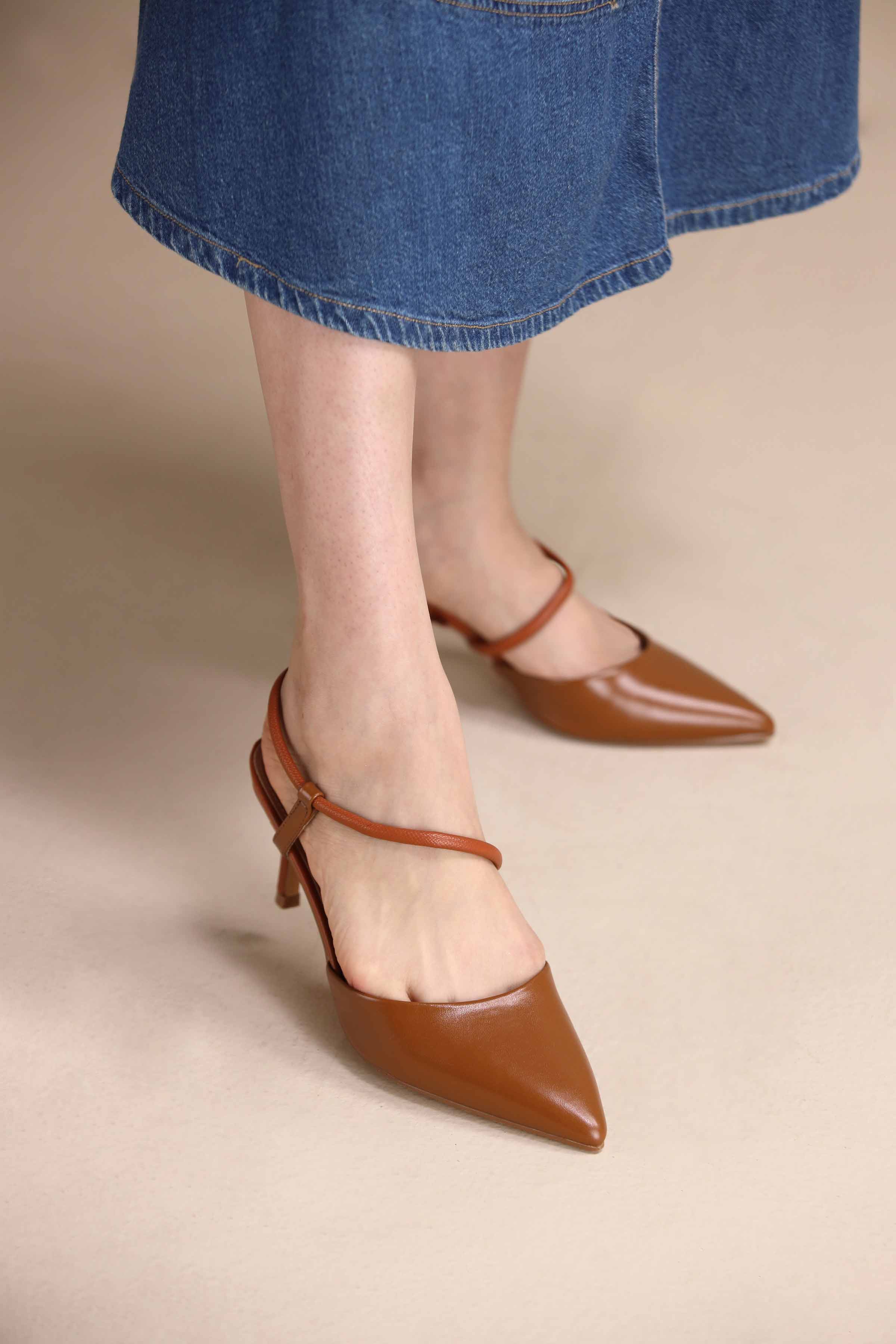 Camel Pumps Heels-442992929 - for Women - Shoes Collection | Nishat | Shop Online