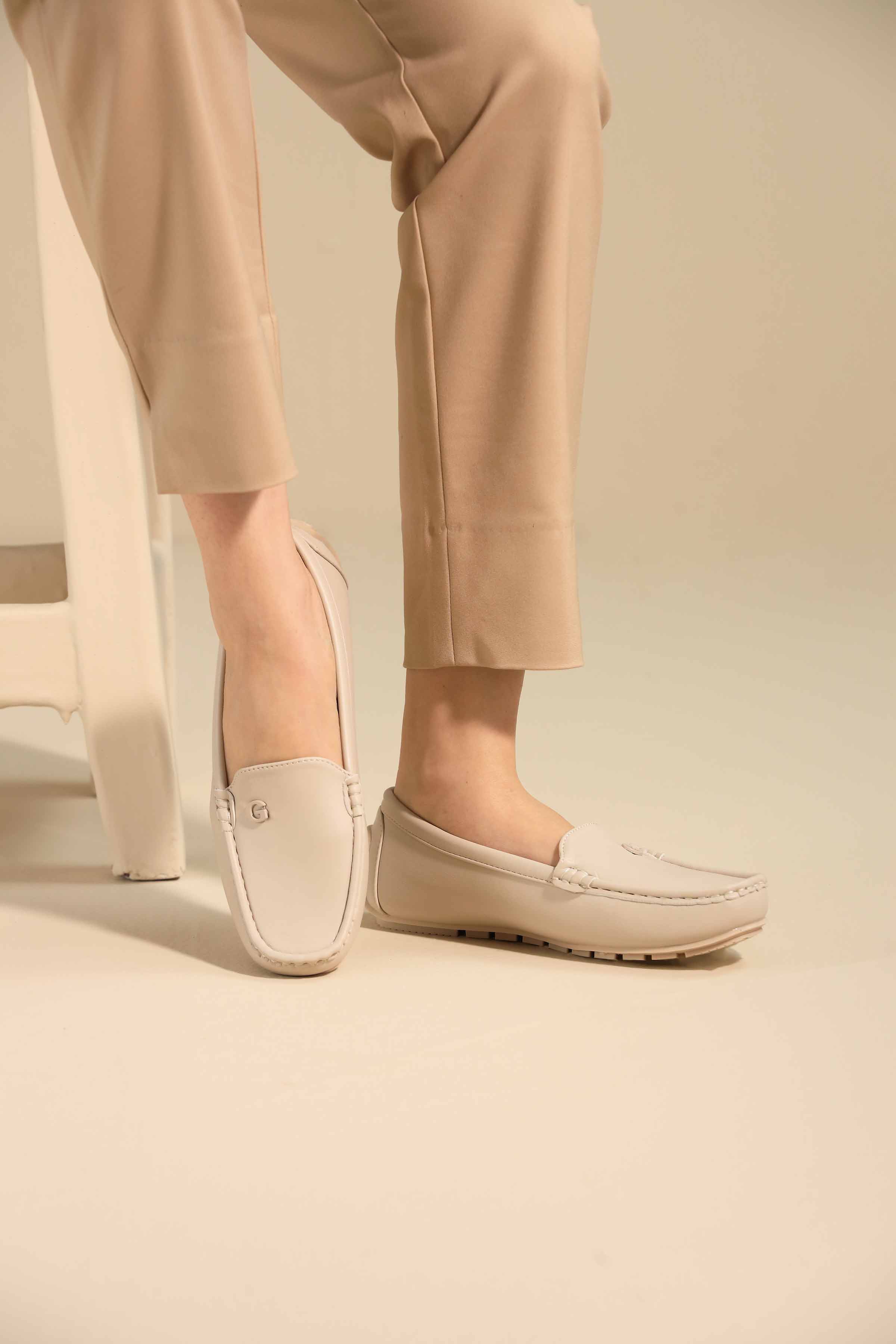 Off White Loafers-443112907 - for Women - Shoes Collection | Nishat | Shop Online