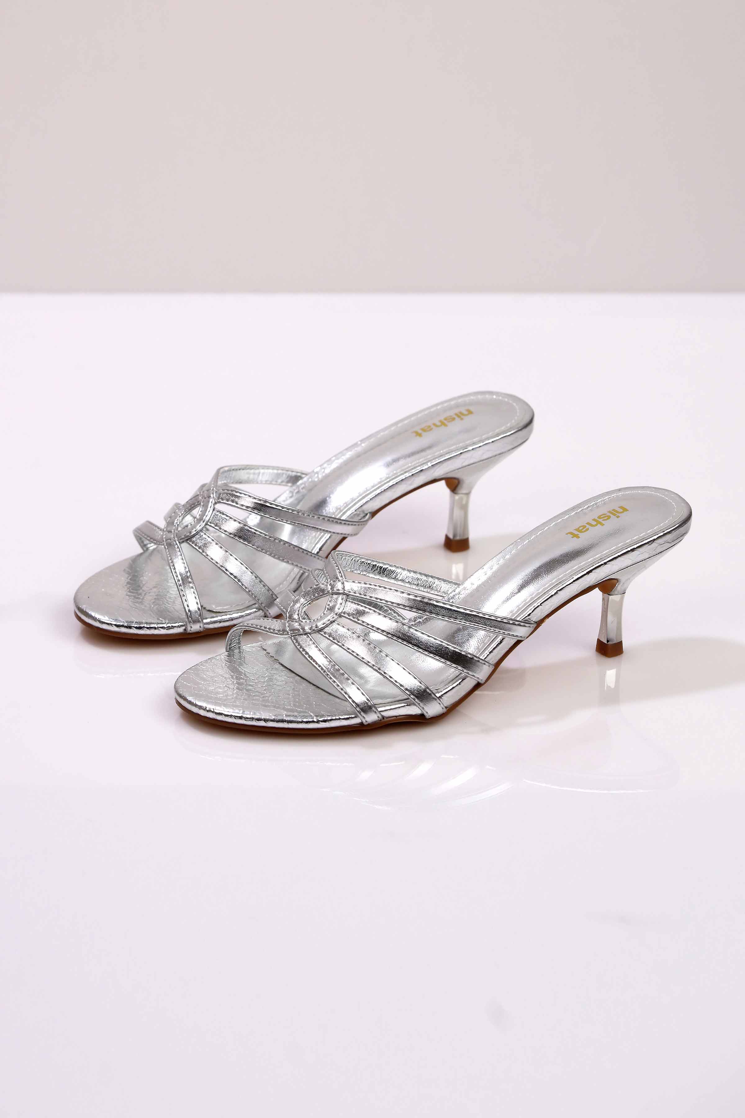 Silver Heels-443152920 for Women - Shoes Collection | Nishat | Shop Online