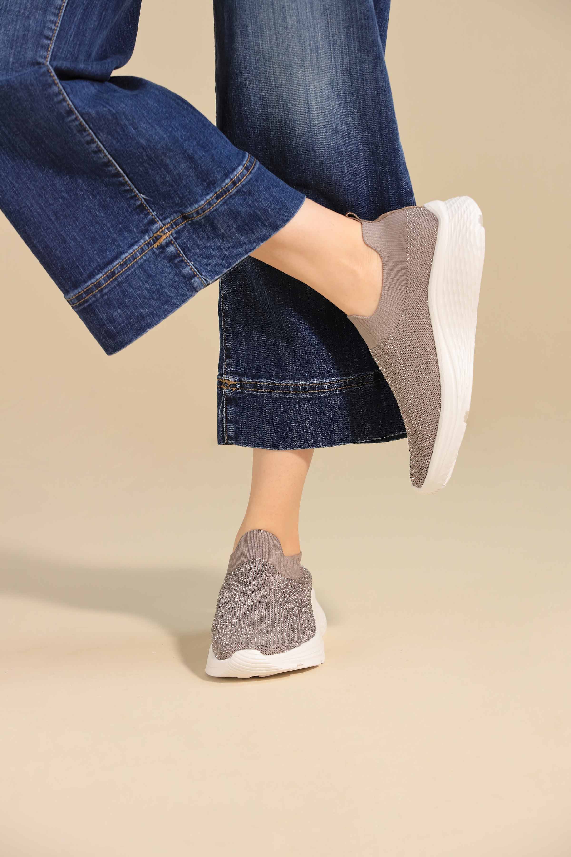 Khaki Canvas-443172930 - for Women - Shoes Collection | Nishat | Shop Online