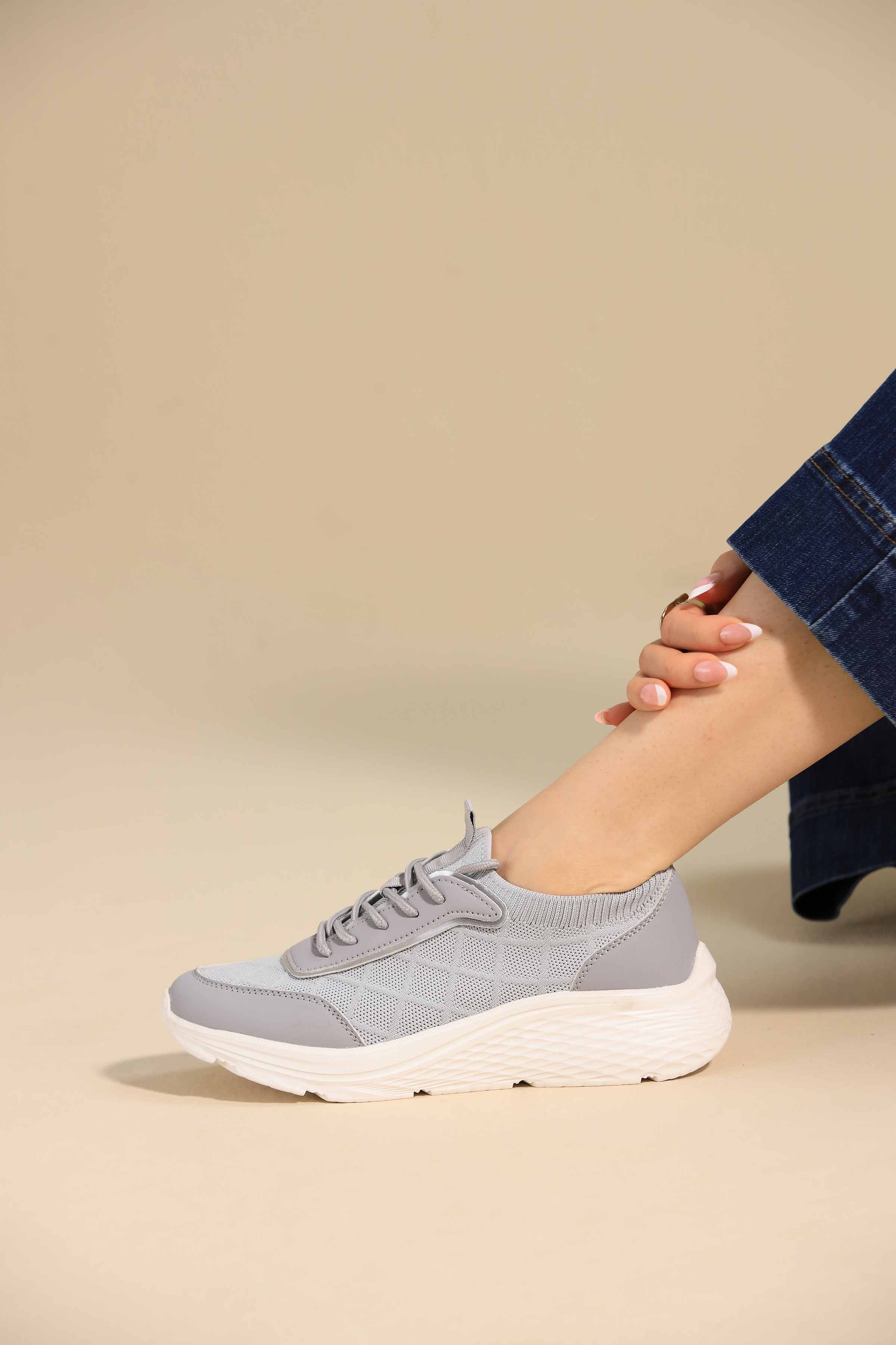 Grey Joggers-443192911 - for Women - Shoes Collection | Nishat | Shop Online